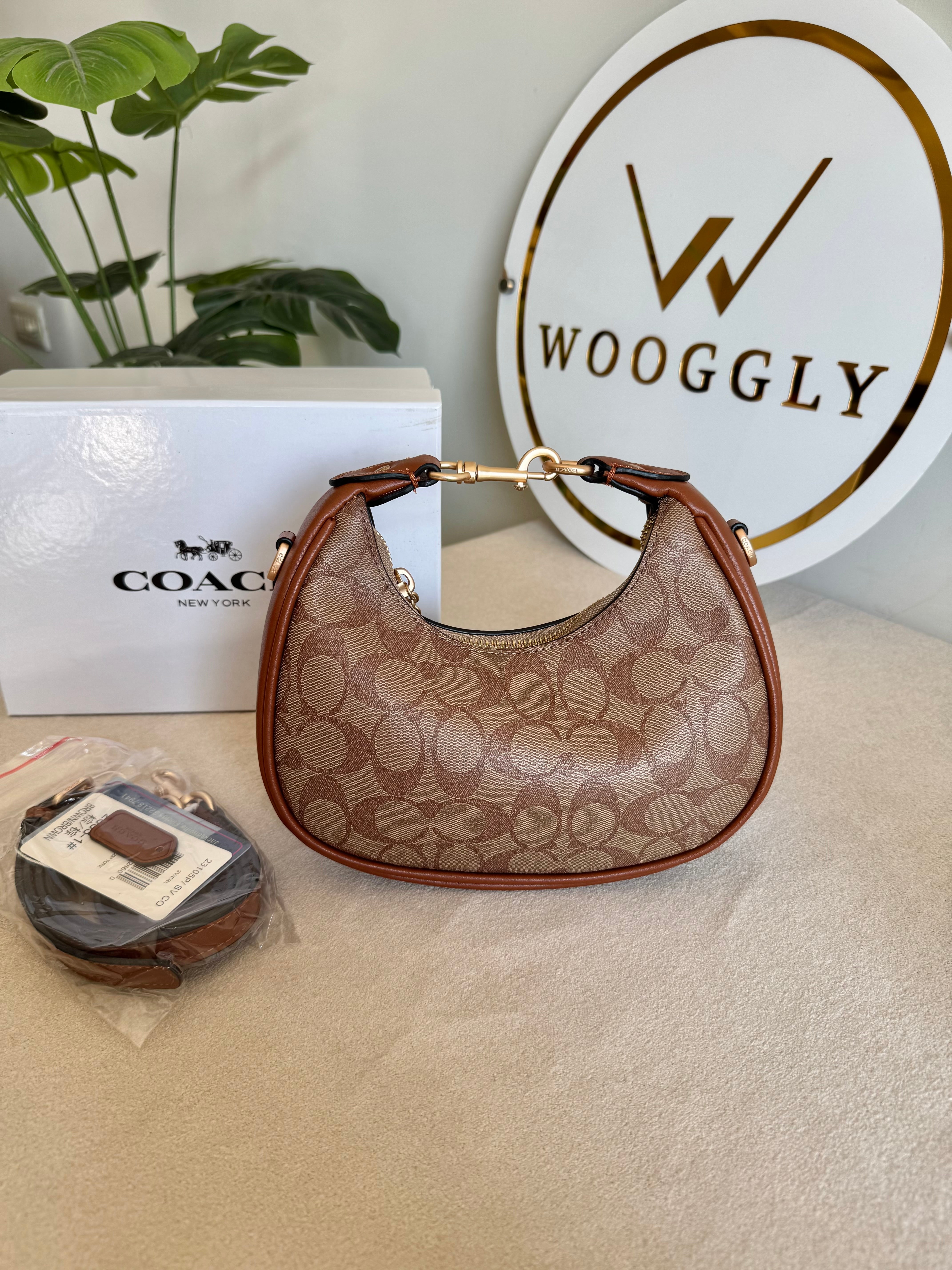 COACH Jonie Bag PREMIUM (Apricot Brown) - BOX PACKING