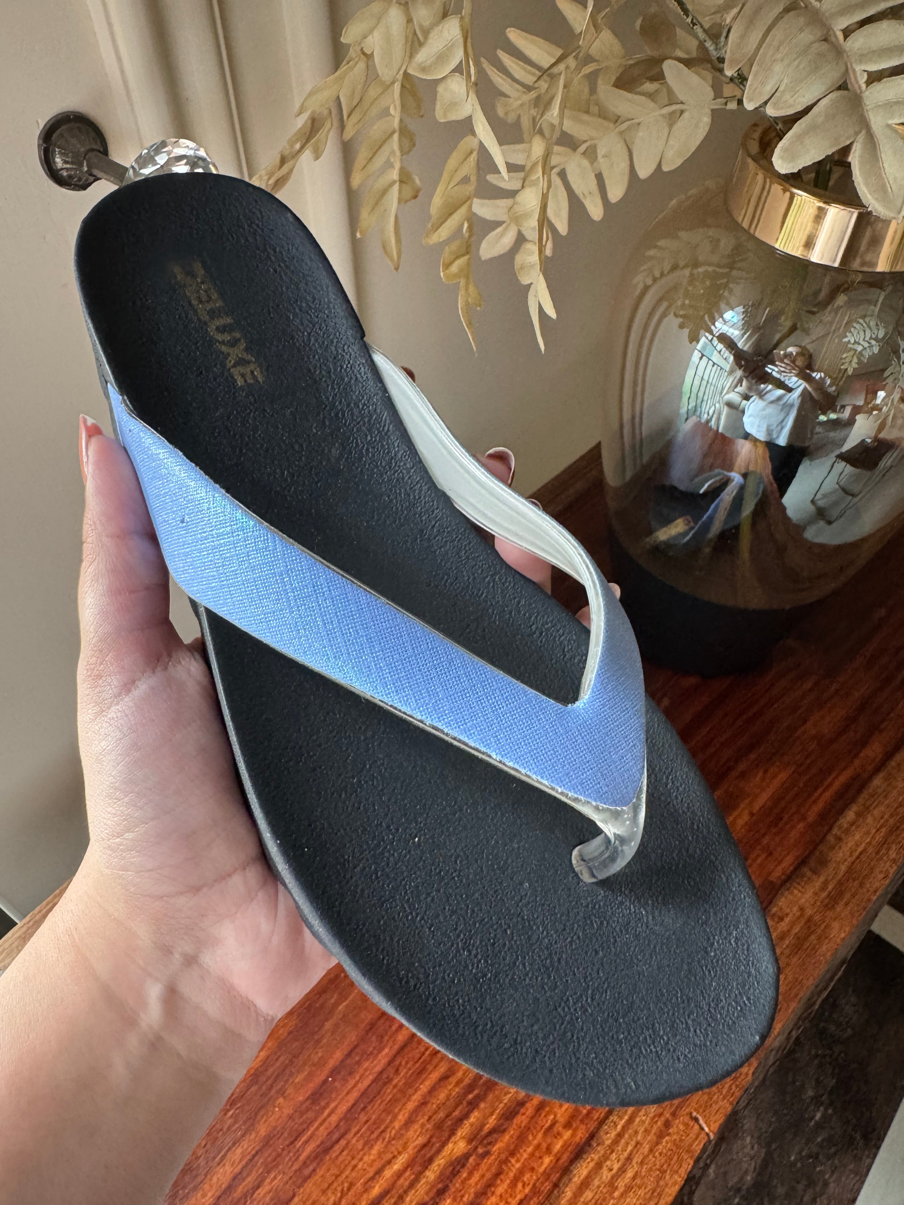 Soft Every Day Slides - Blue & Black