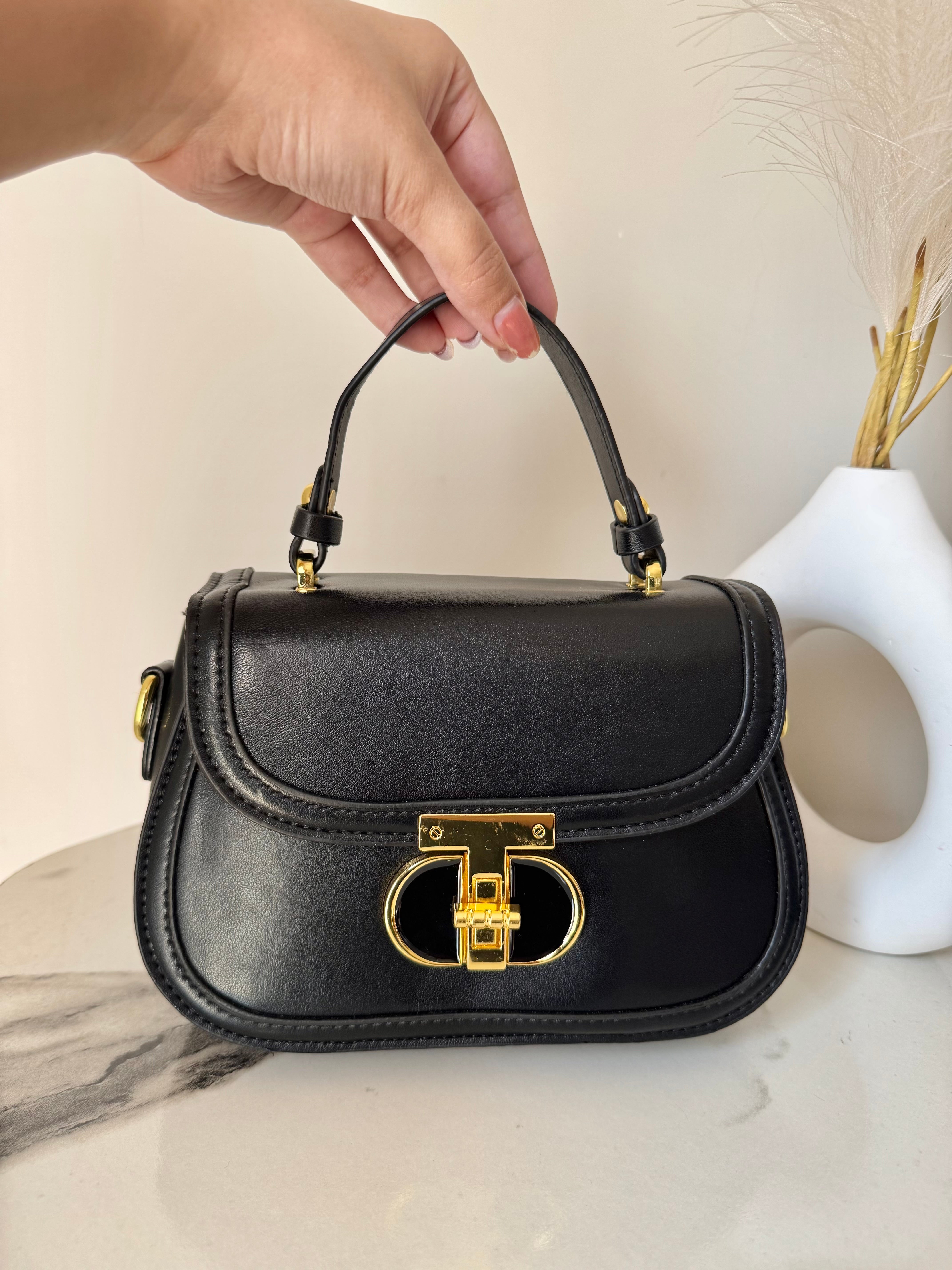 Bella Bag with Long Strap - Black