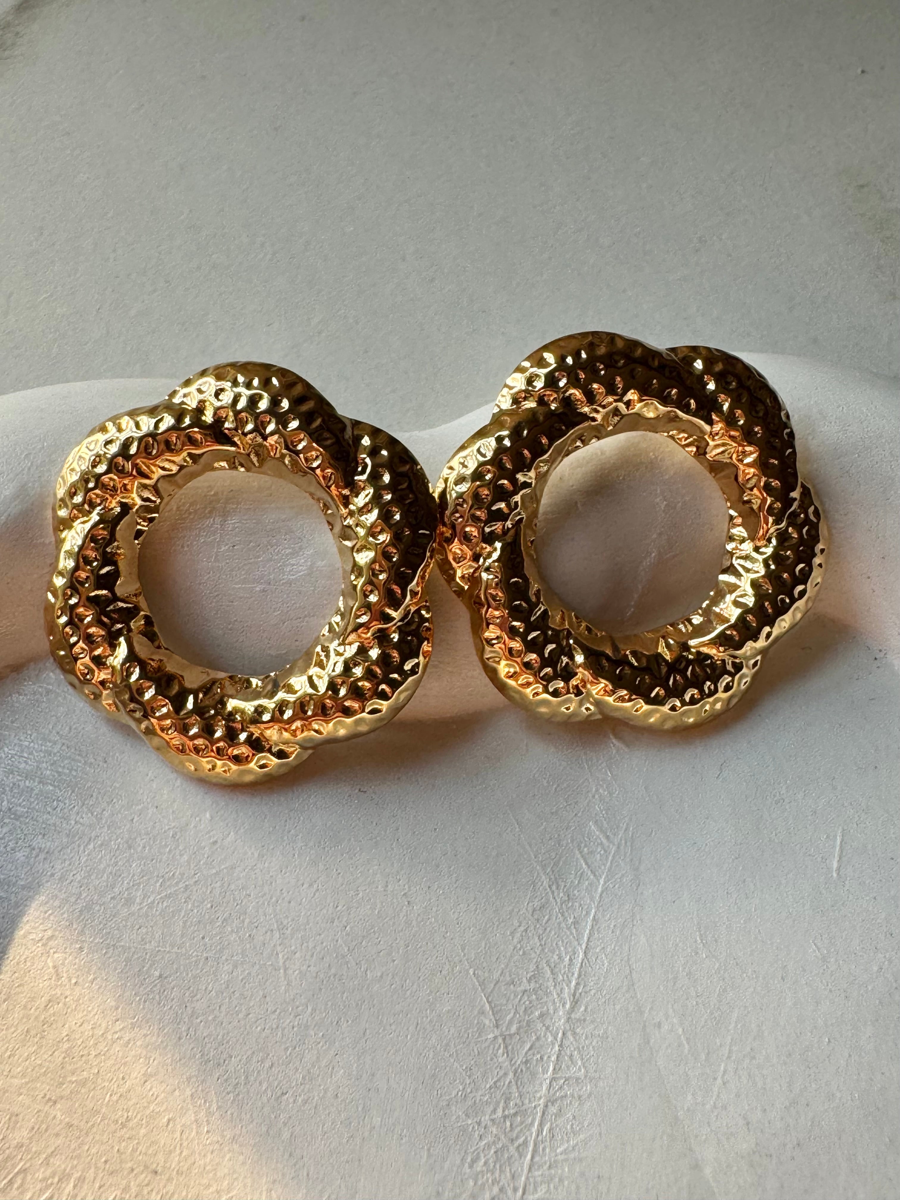 Scarlet Hoops - 18K Gold Plated