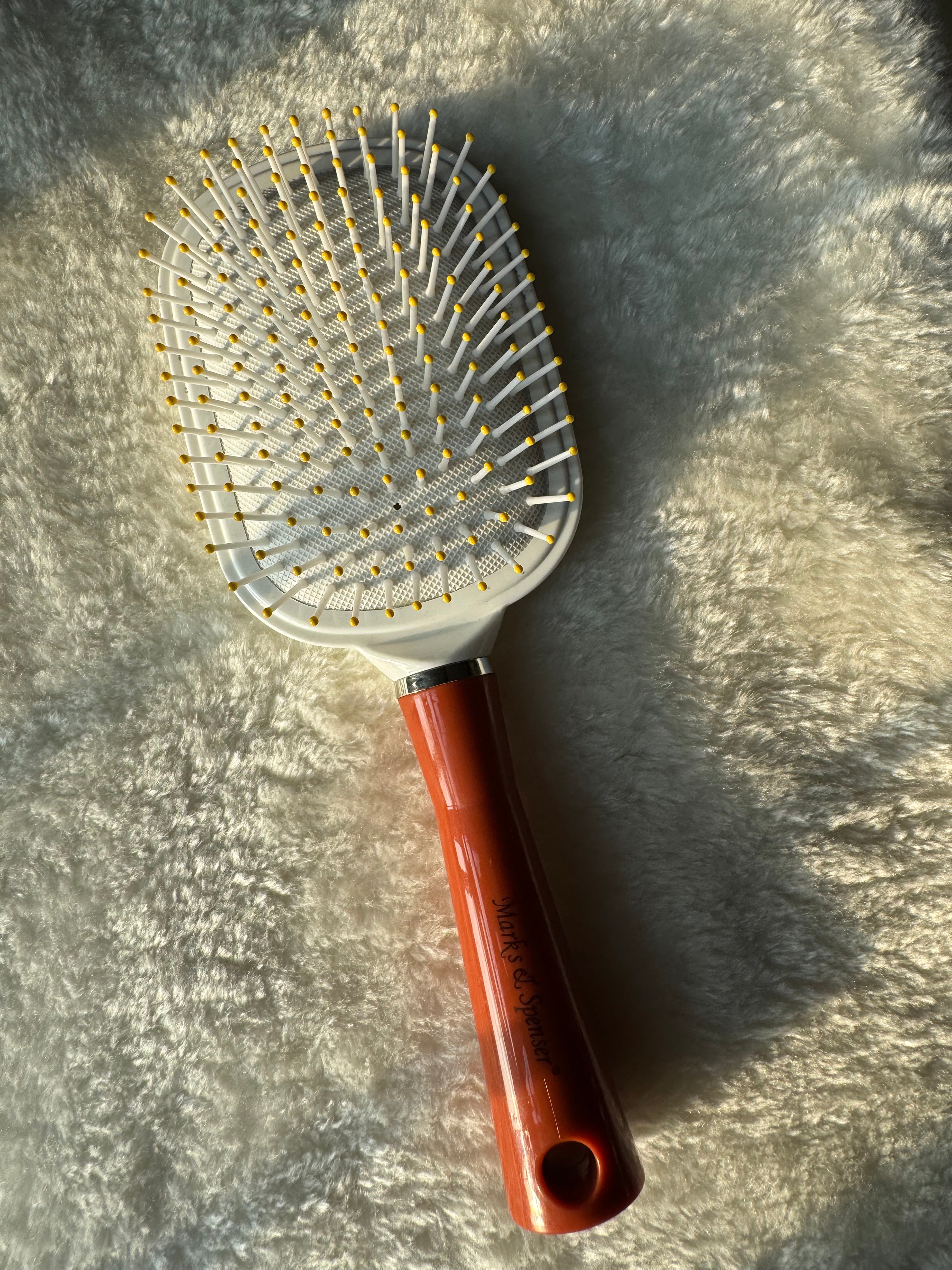 White & Brown Square Softest Brush