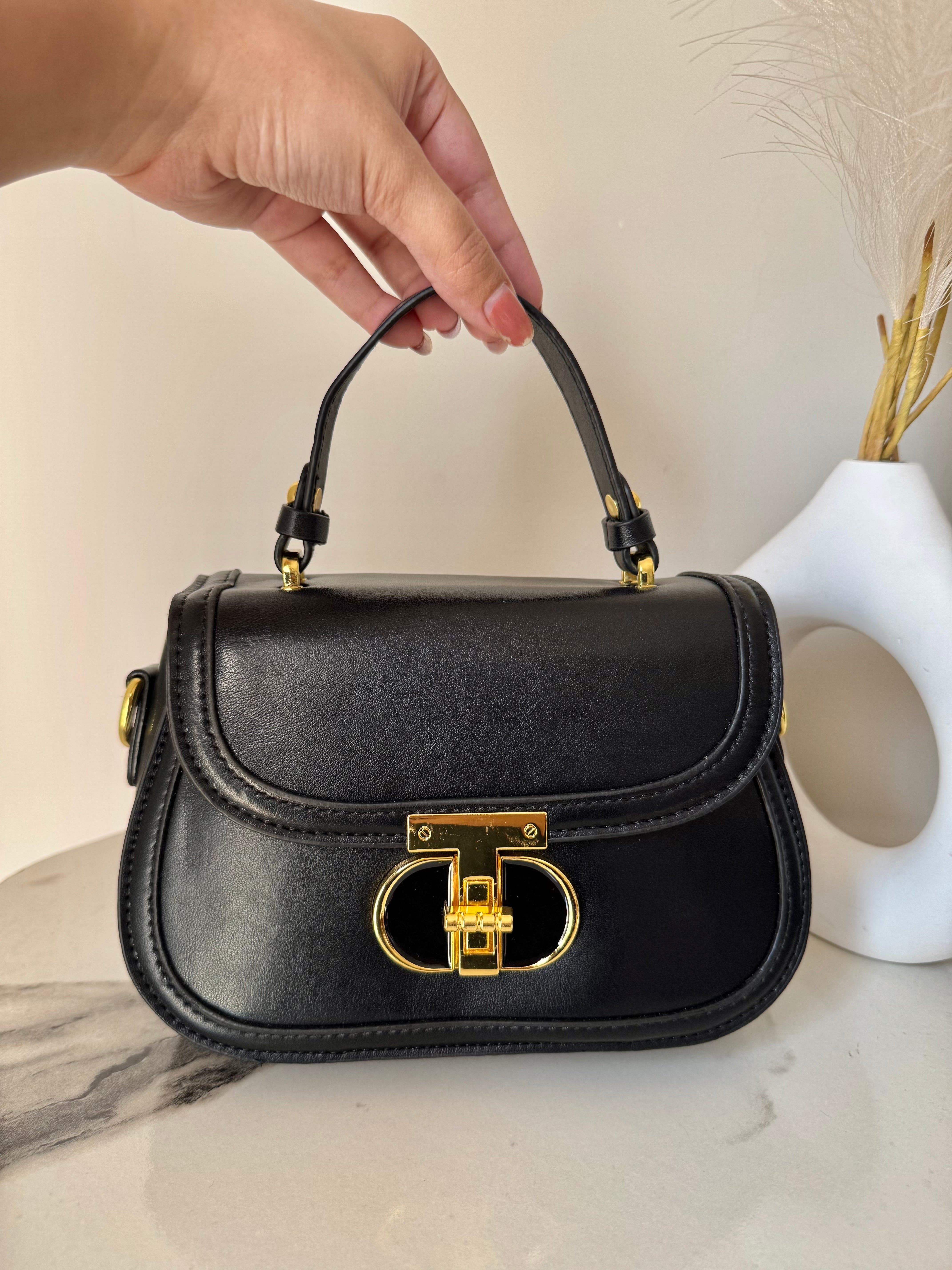 Bella Bag with Long Strap - Black