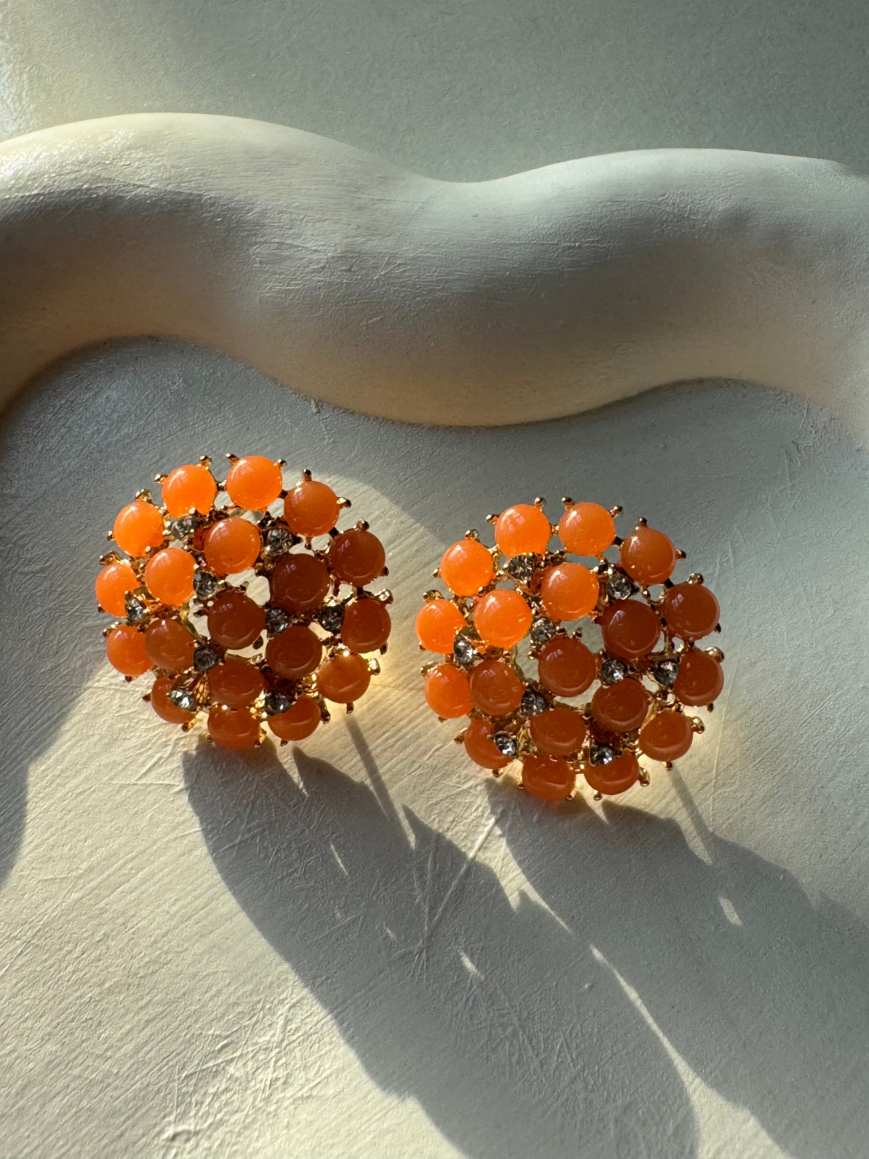 Peach Bloom Studs