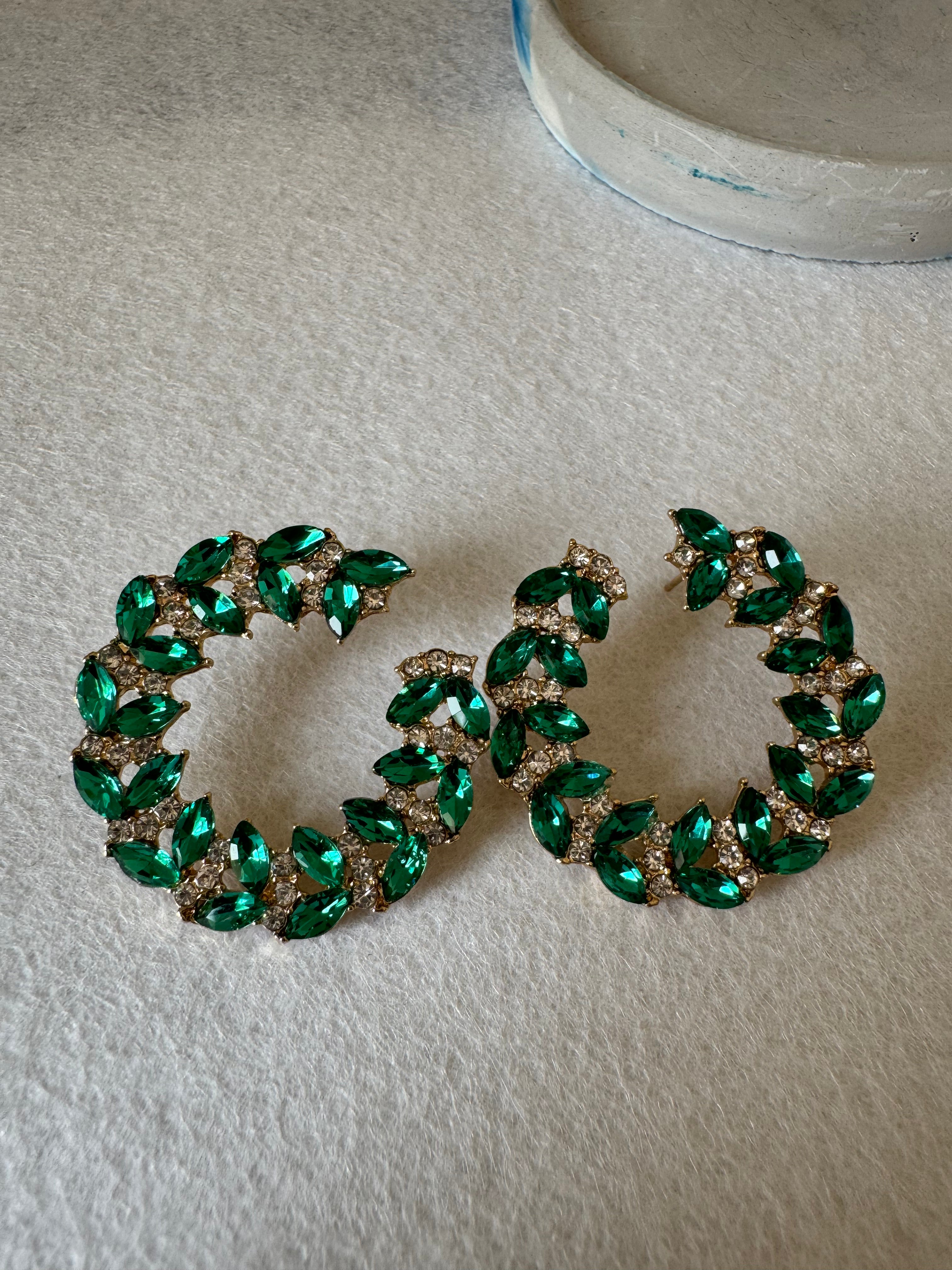 Emerald Dusk Earrings