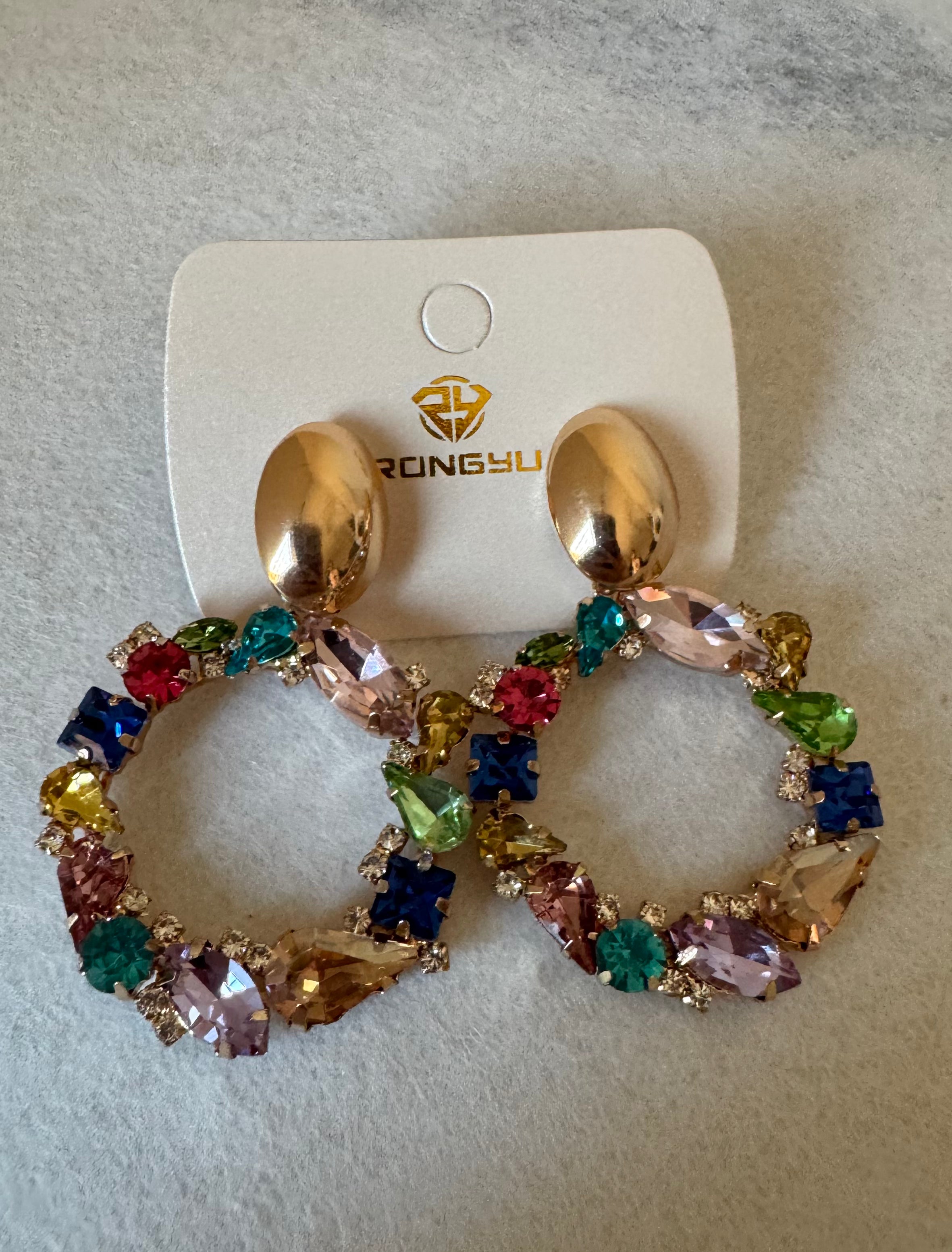 Floral Elegance Hoops