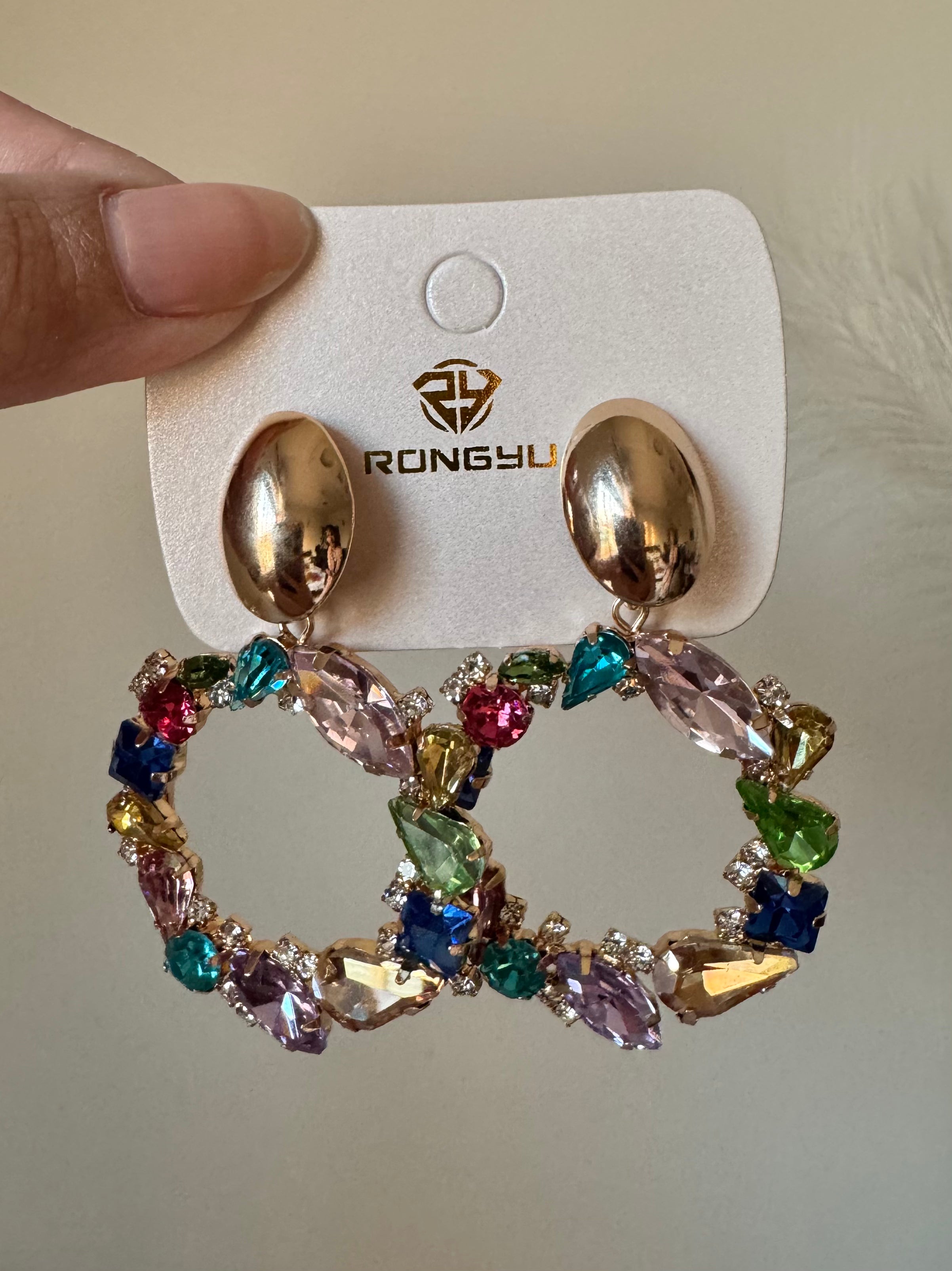 Floral Elegance Hoops