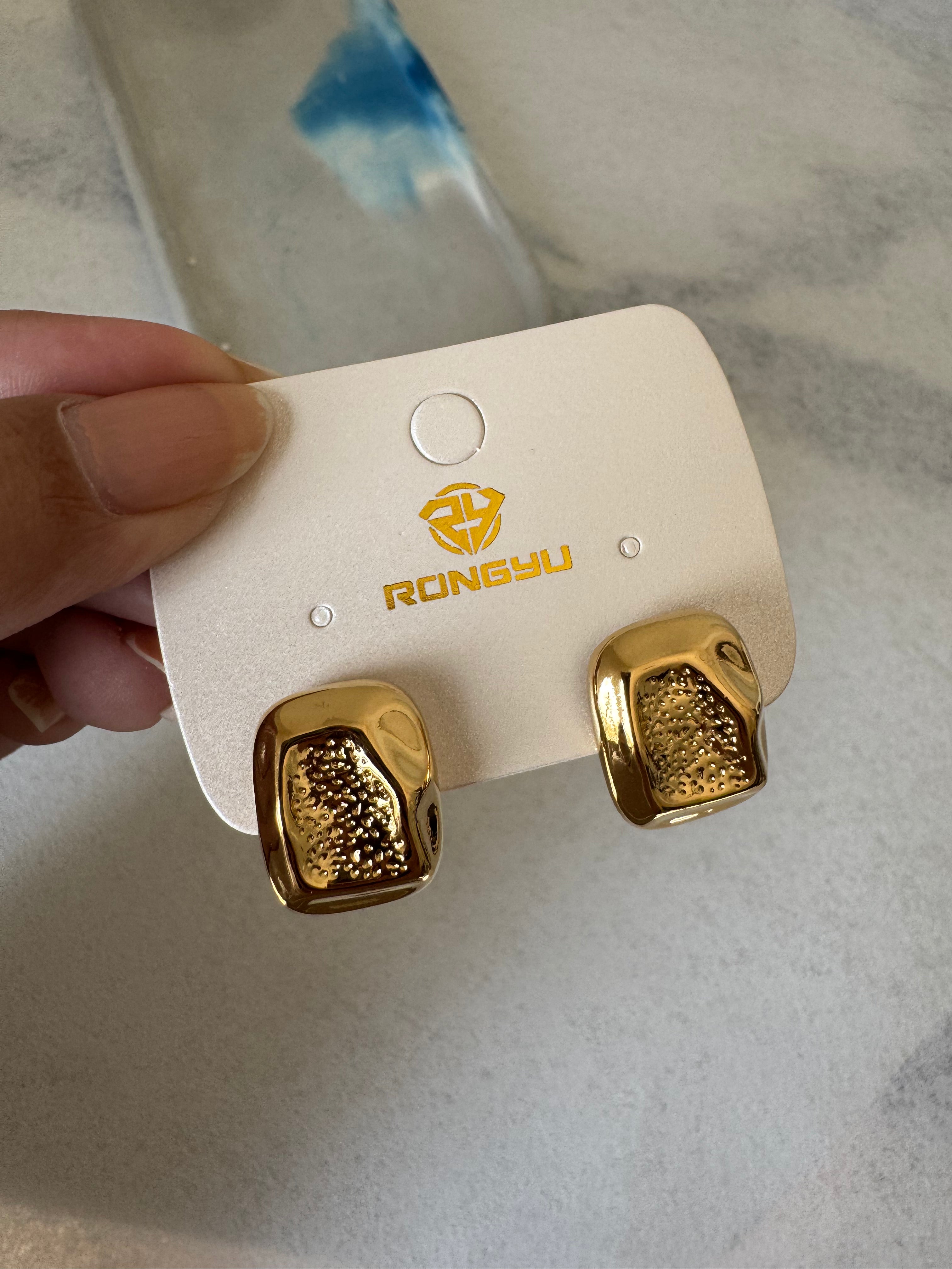Sunkissed Studs - 18K Gold Plated