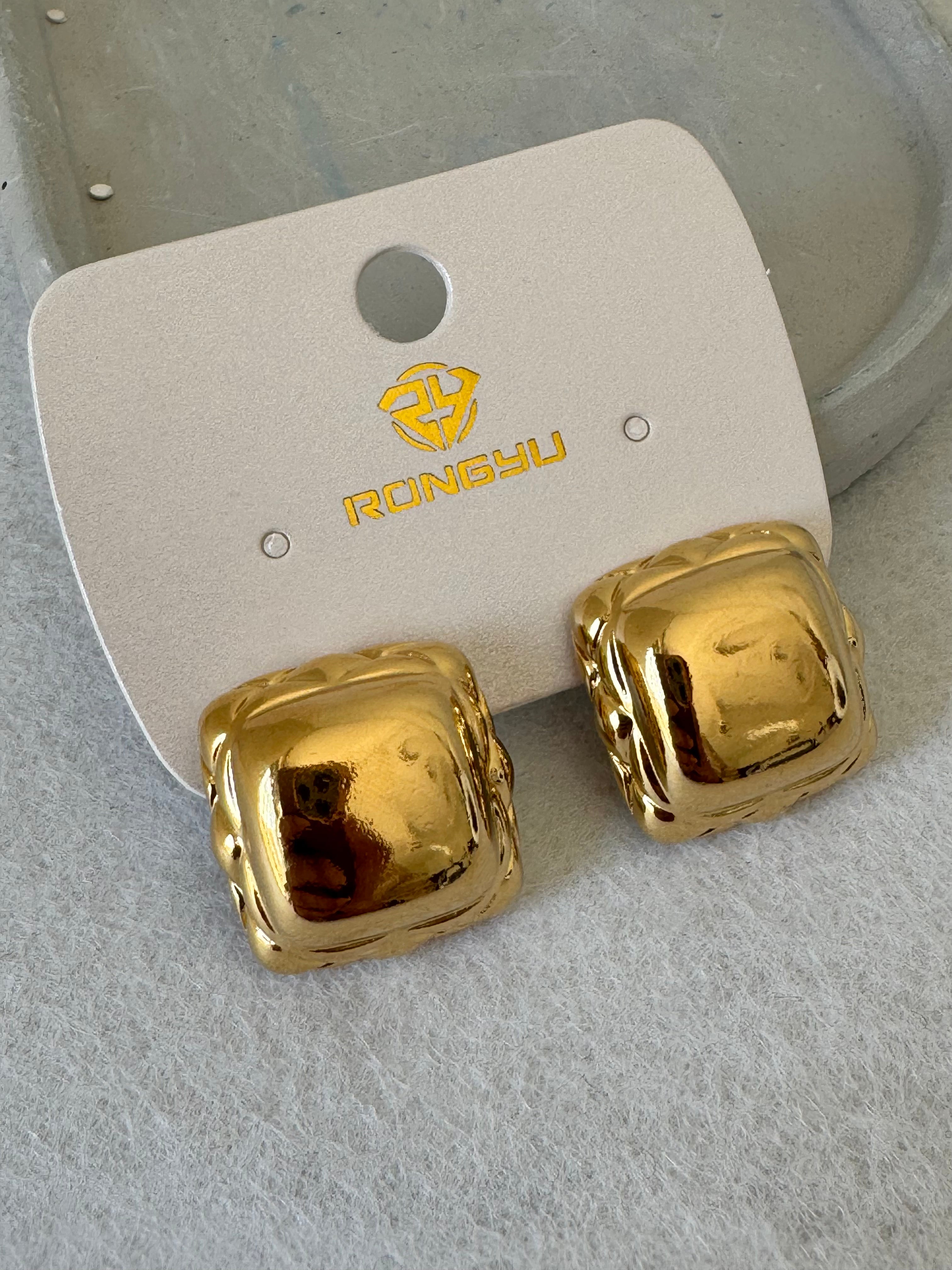Celestial Gold Studs - 18K Gold Plated