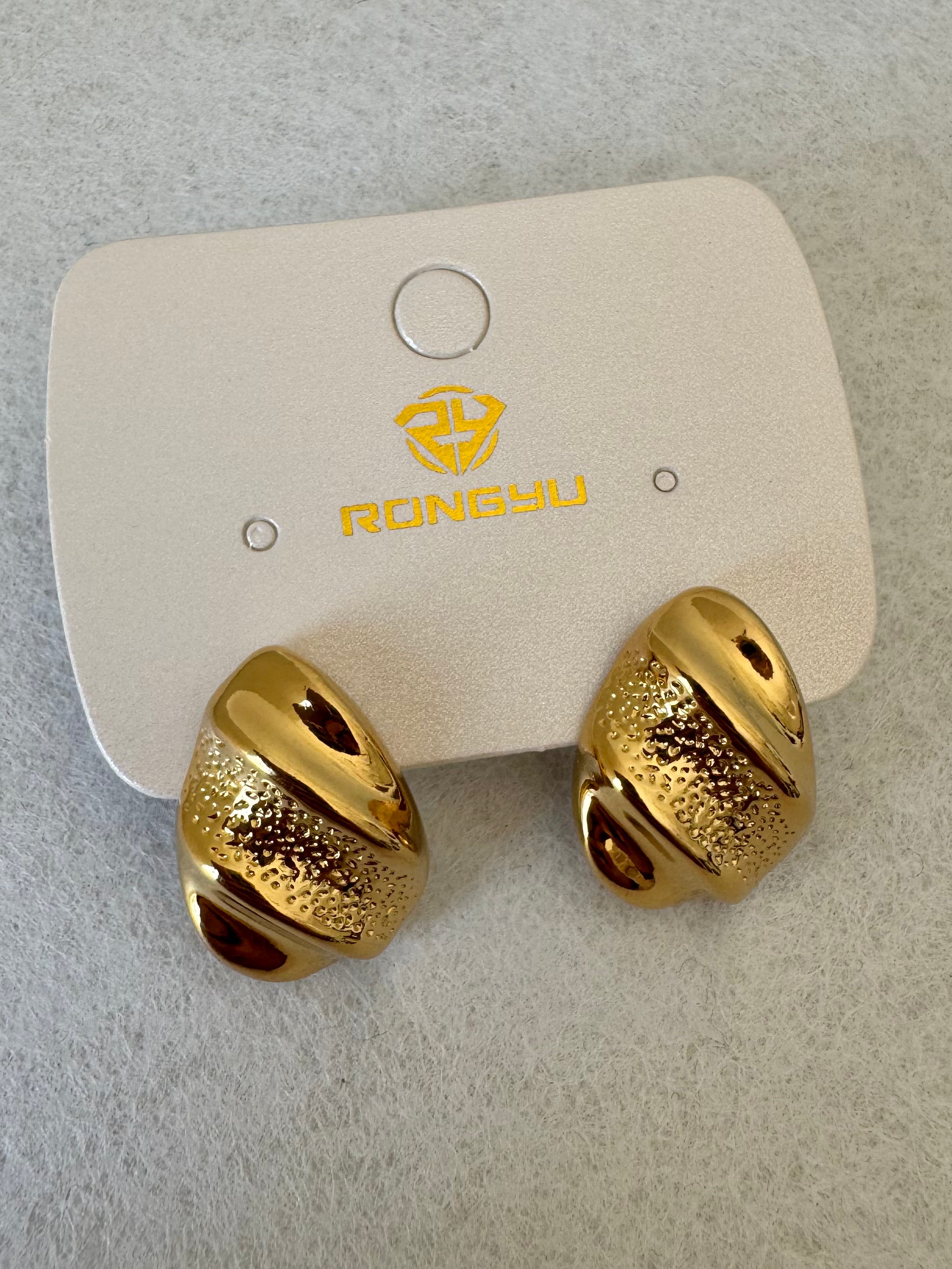 Sunlit Charm Studs - 18K Gold Plated
