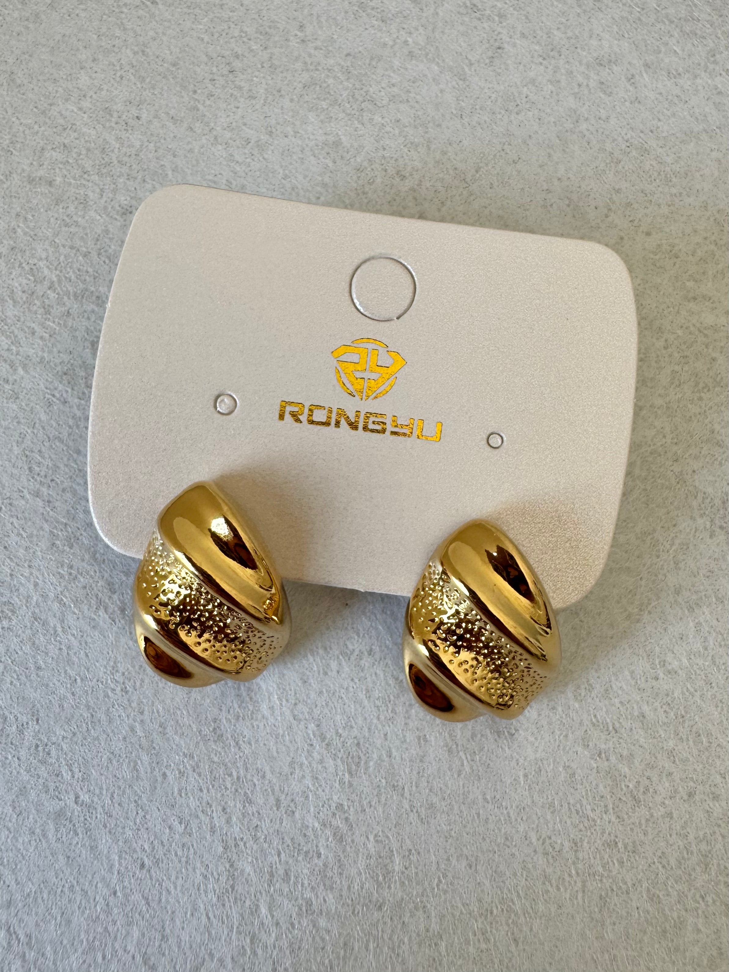 Sunlit Charm Studs - 18K Gold Plated