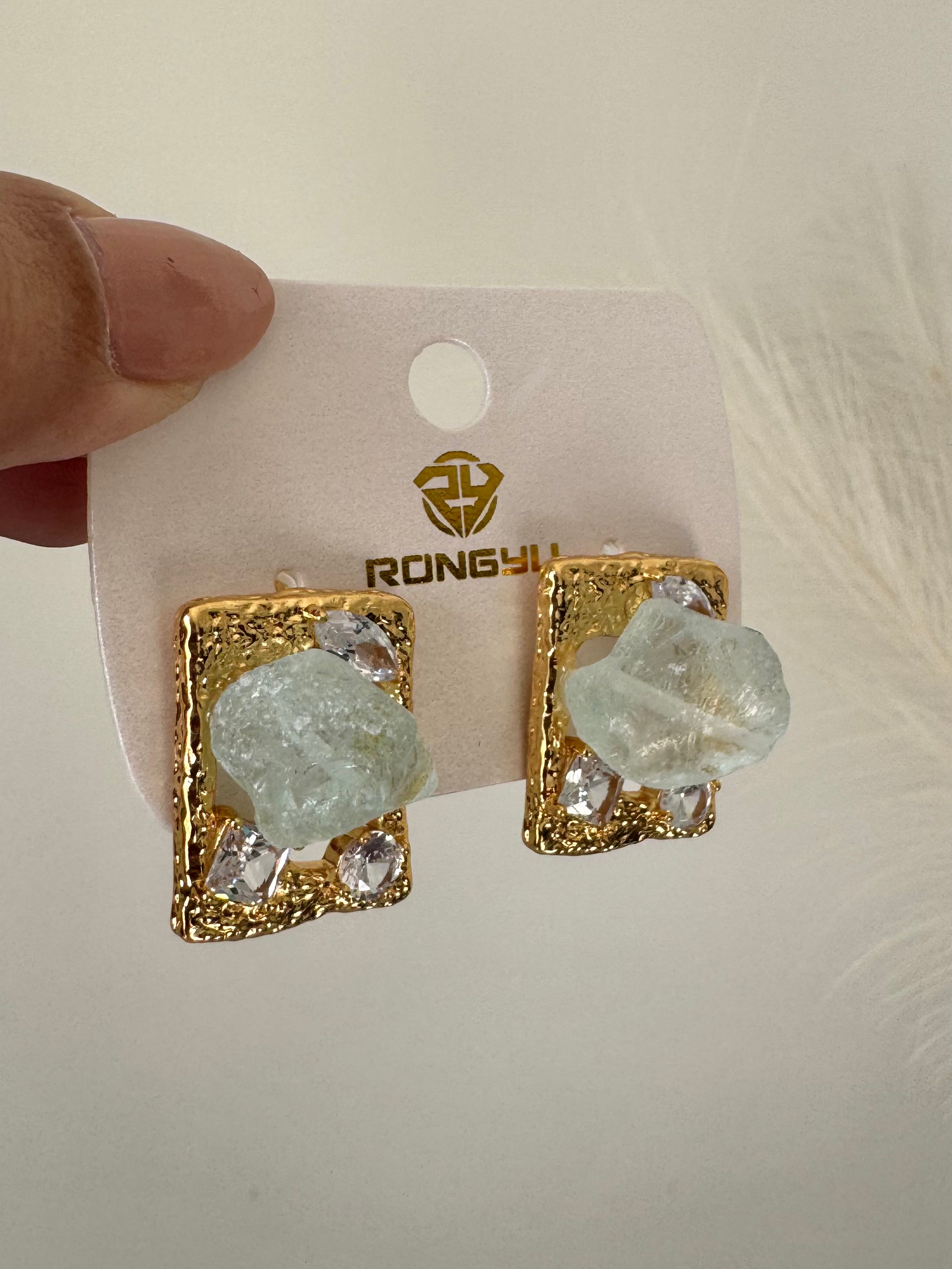 Twilight Drop Earrings - Ice Blue