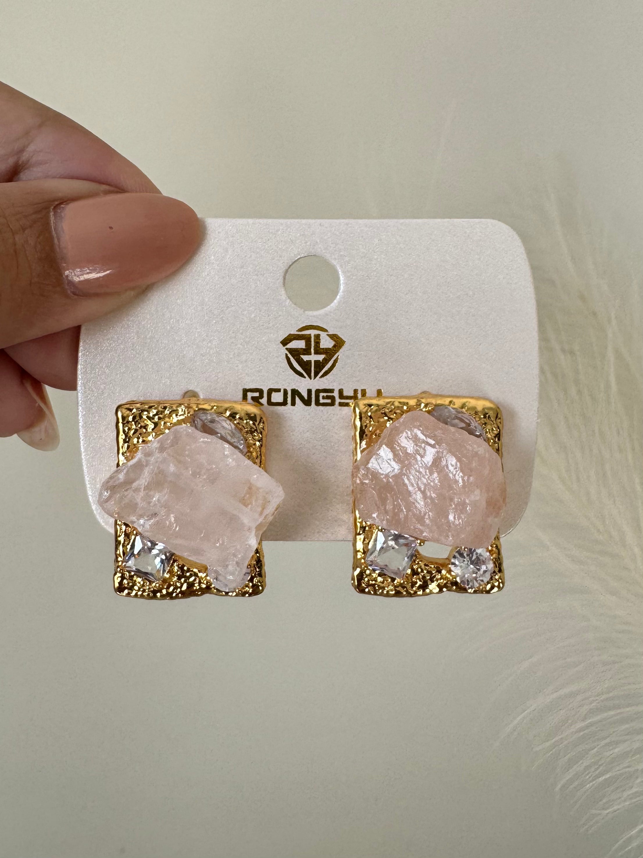 Twilight Drop Earrings - Ice Pink