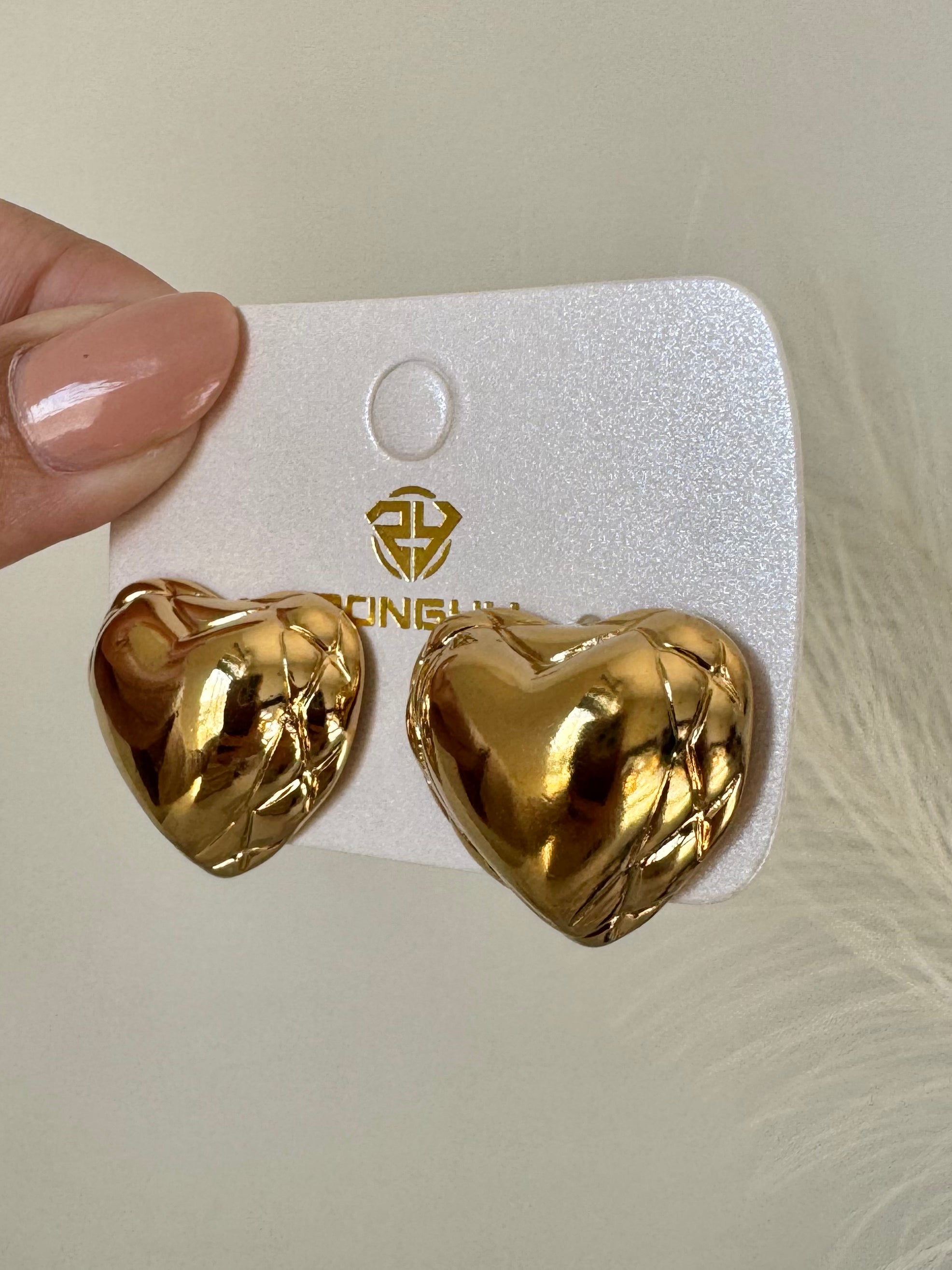Love Lit Studs - 18K Gold Plated