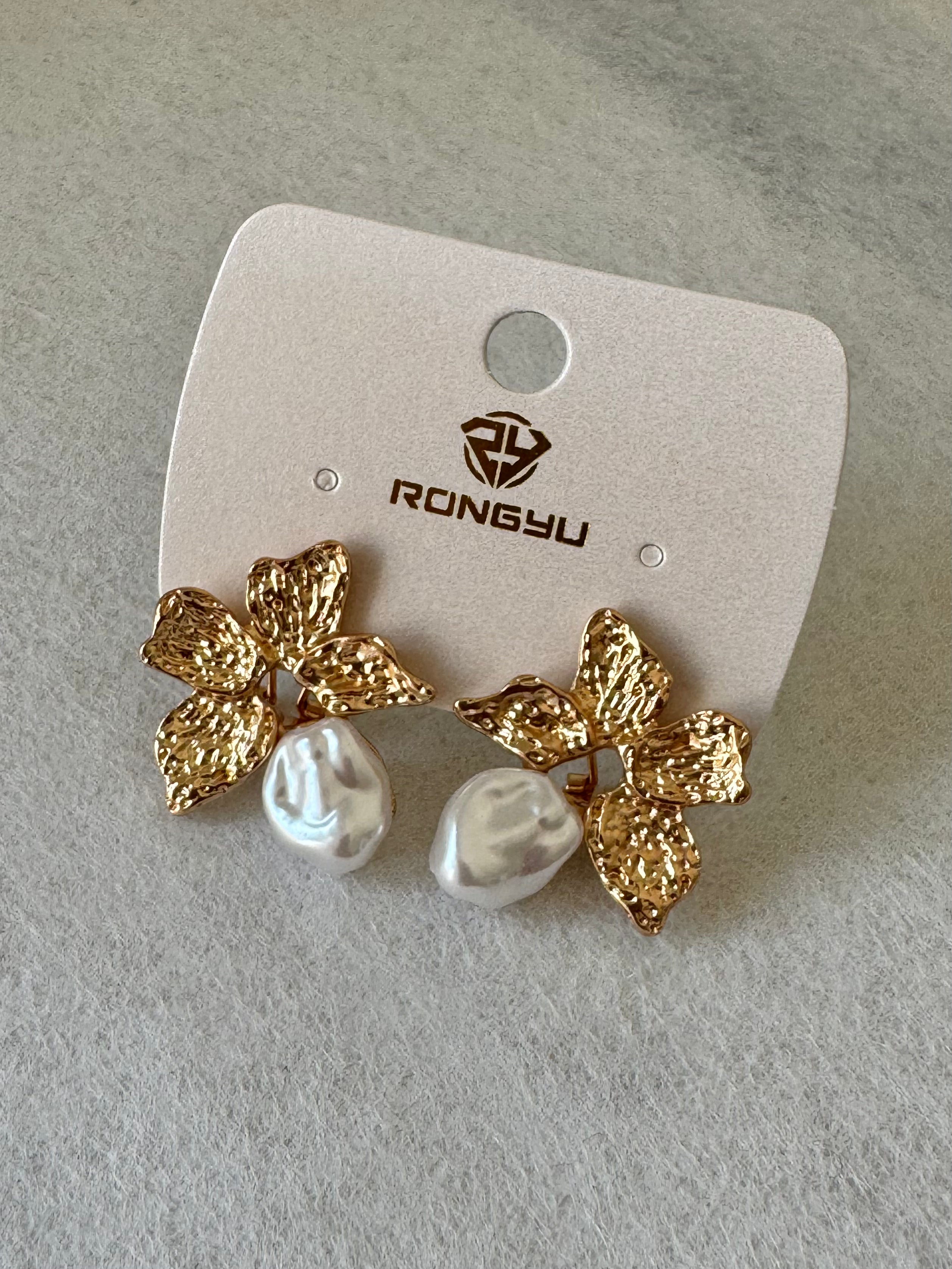 Moonlit Drops Earrings - 18K Gold Plated