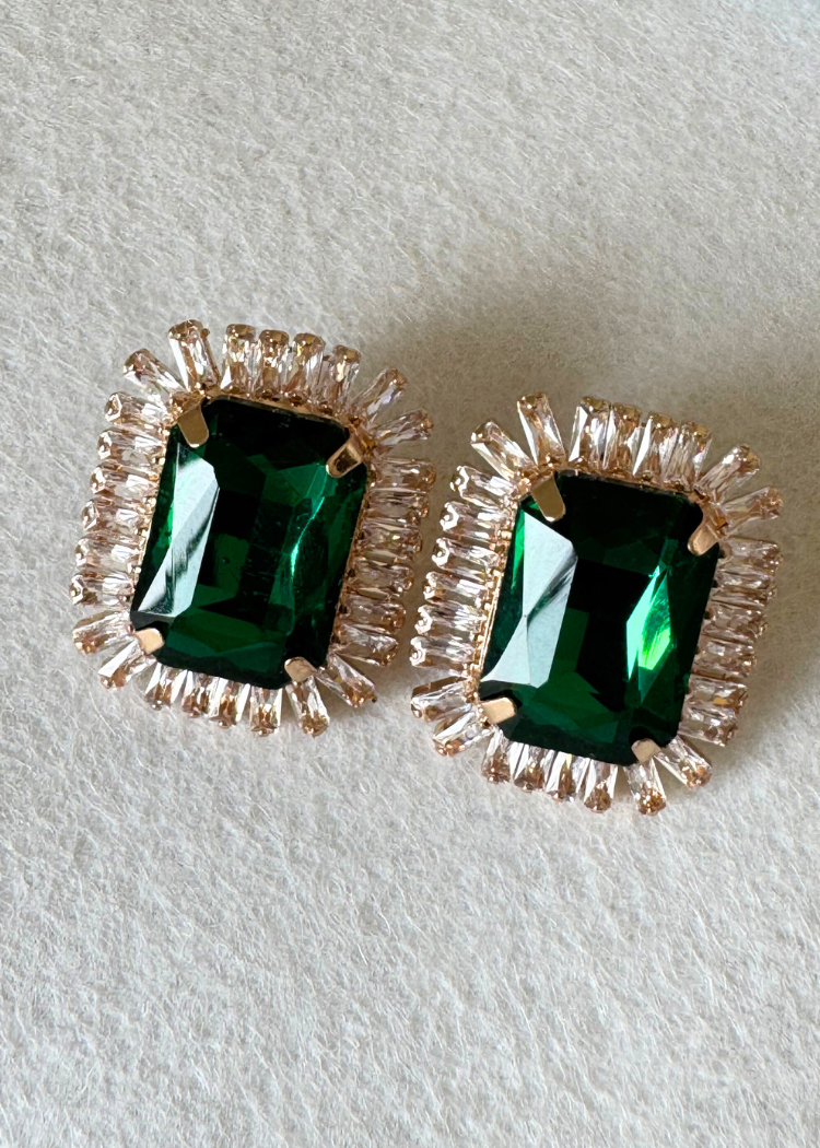 Emerald Radiance Earrings