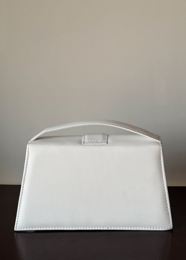 Muse White HandBag with Strap