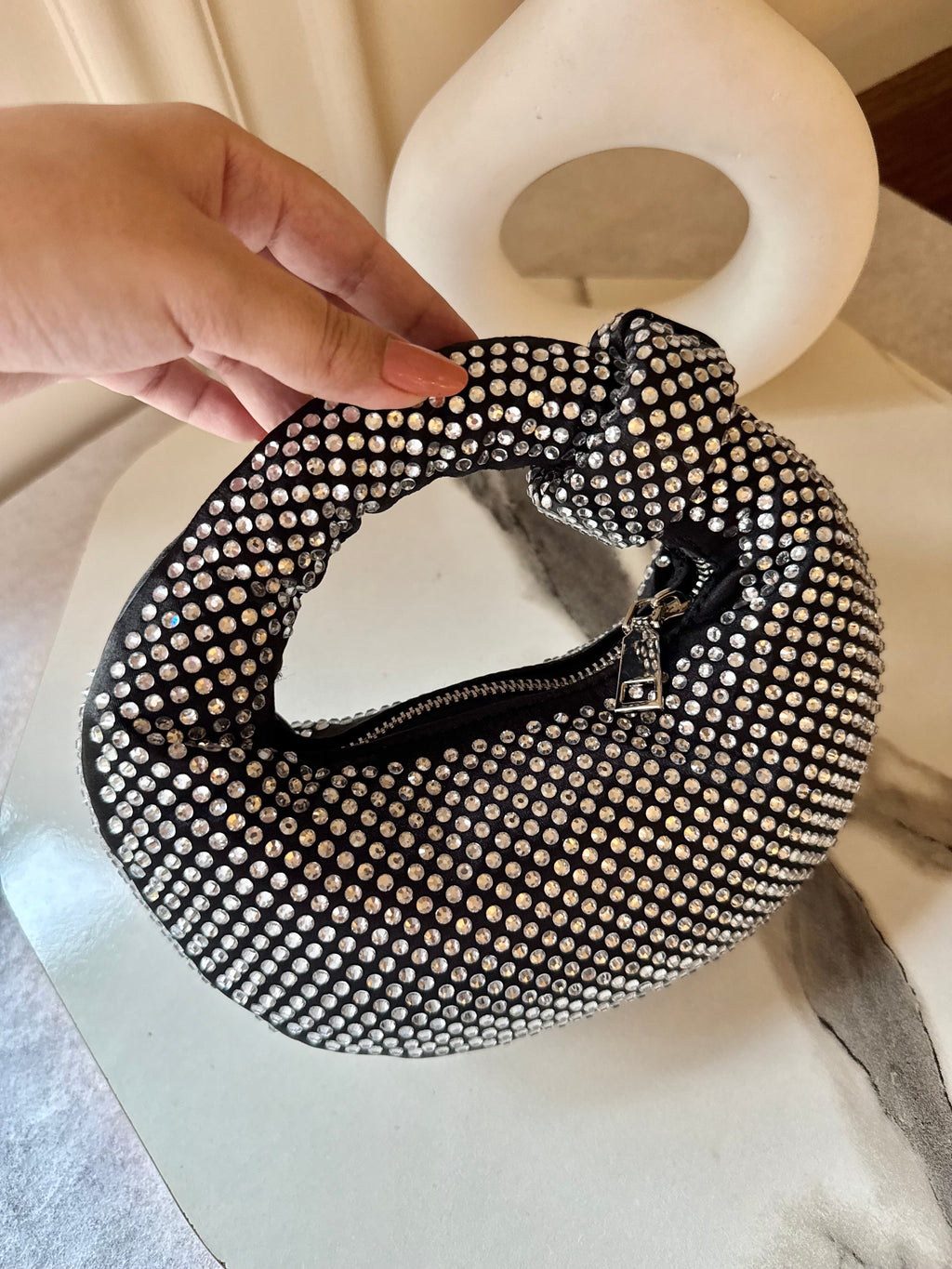JW PIE Inspired Rhinestone Bag (Crystal)