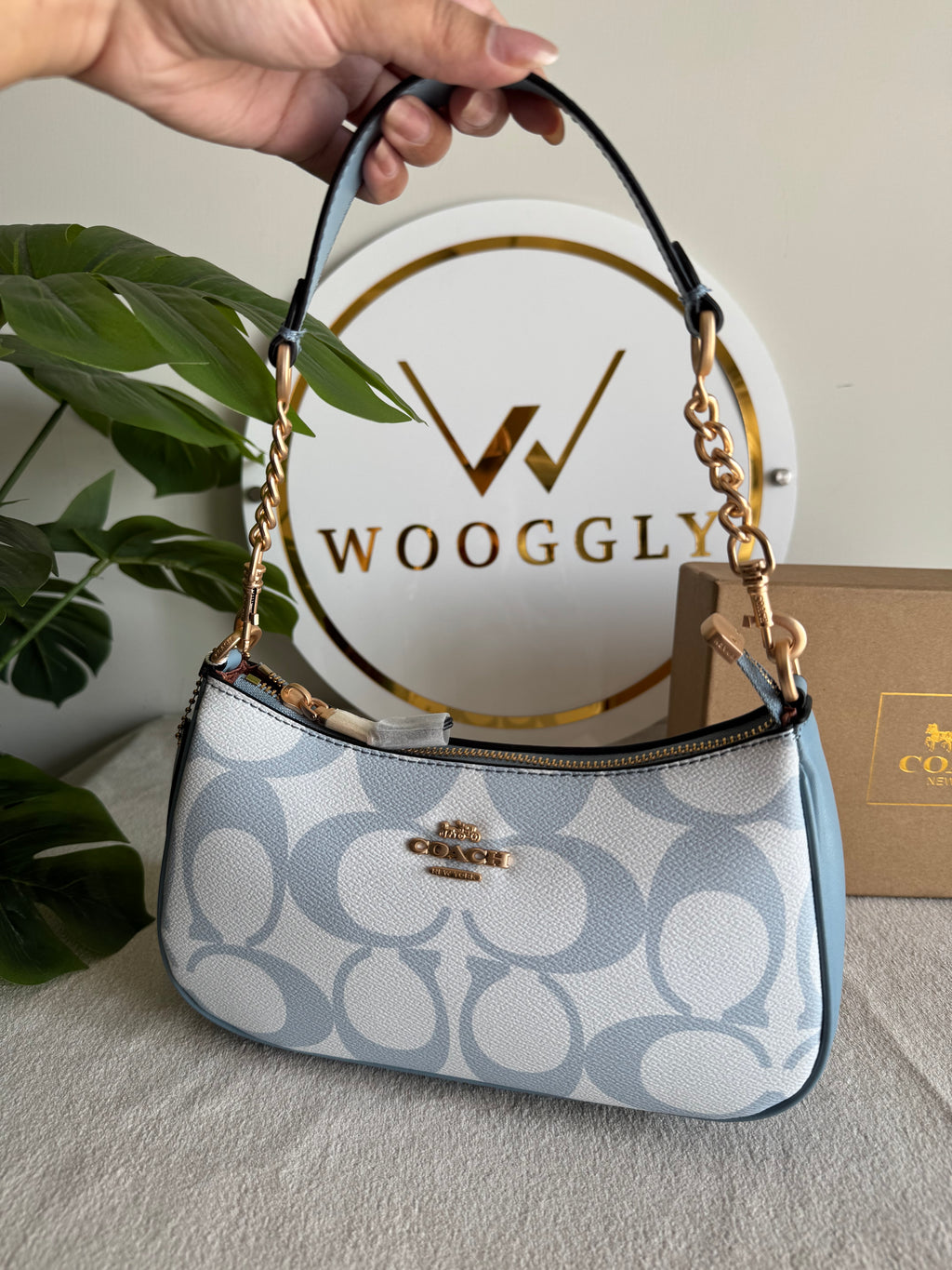 COACH TERI PREMIUM Baby Blue - BOX PACKING