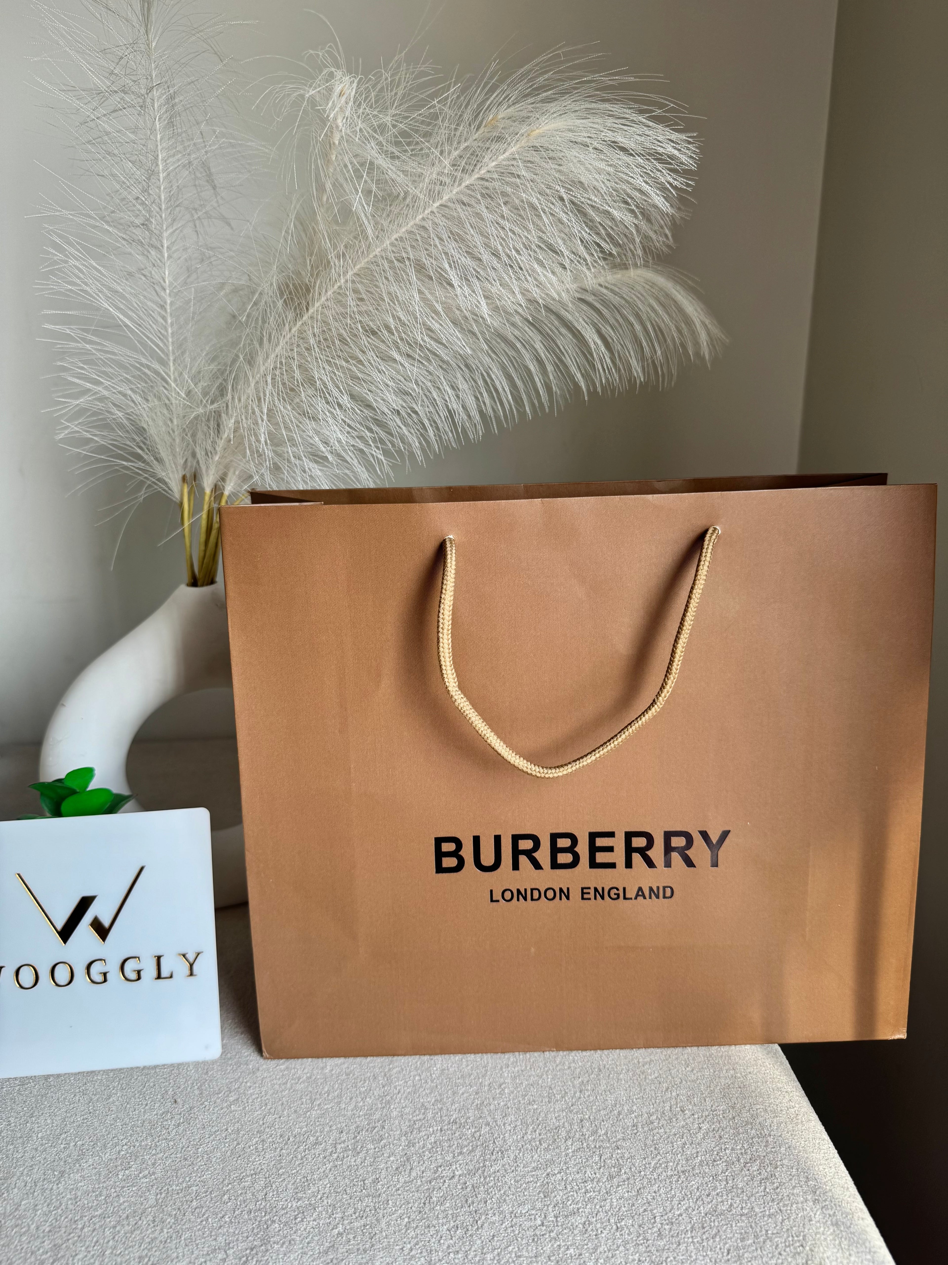 Gift Bag - Burberry - Medium (ONLY FOR PICK UP OR INDRIVE CUSTOMERS IN LAHORE)