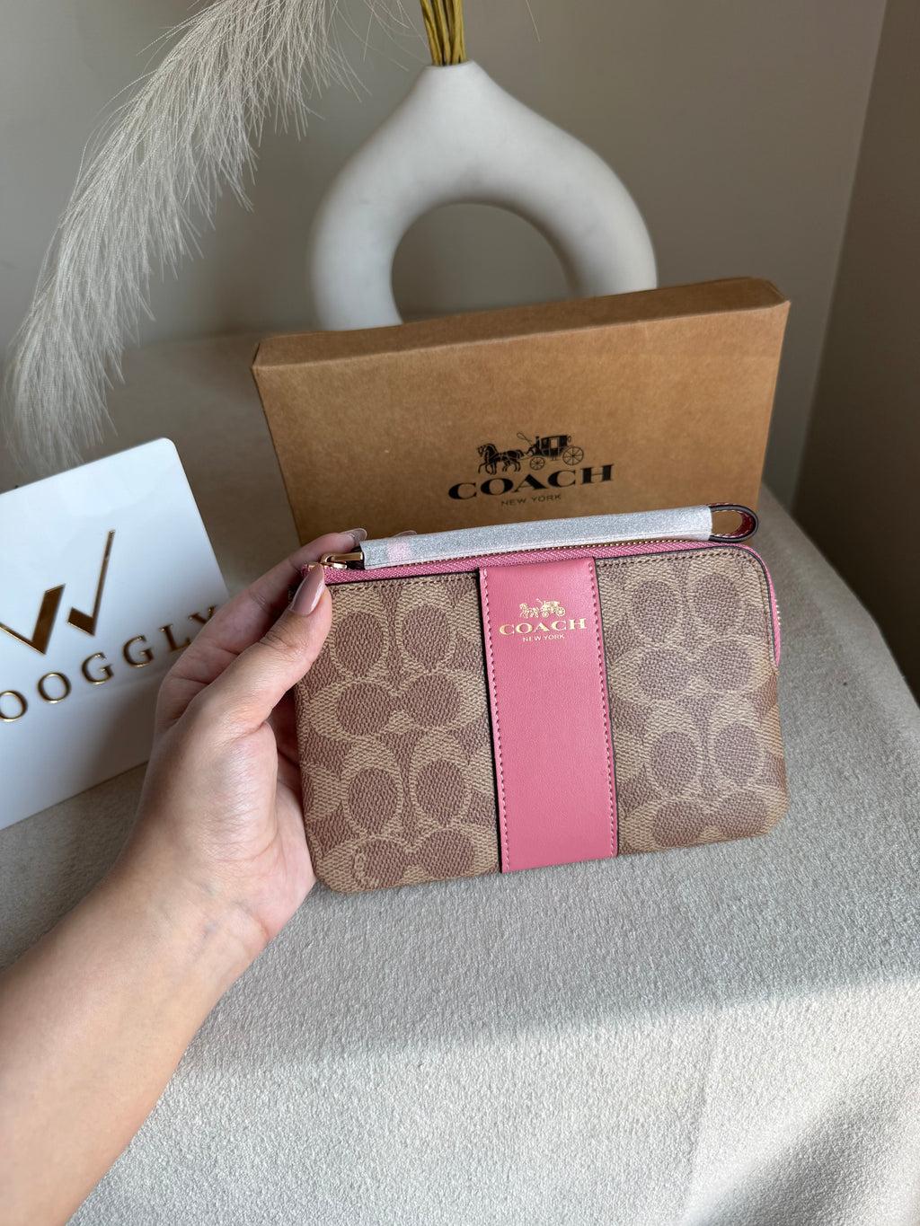 High Quality Wristlet - Apricot Pink