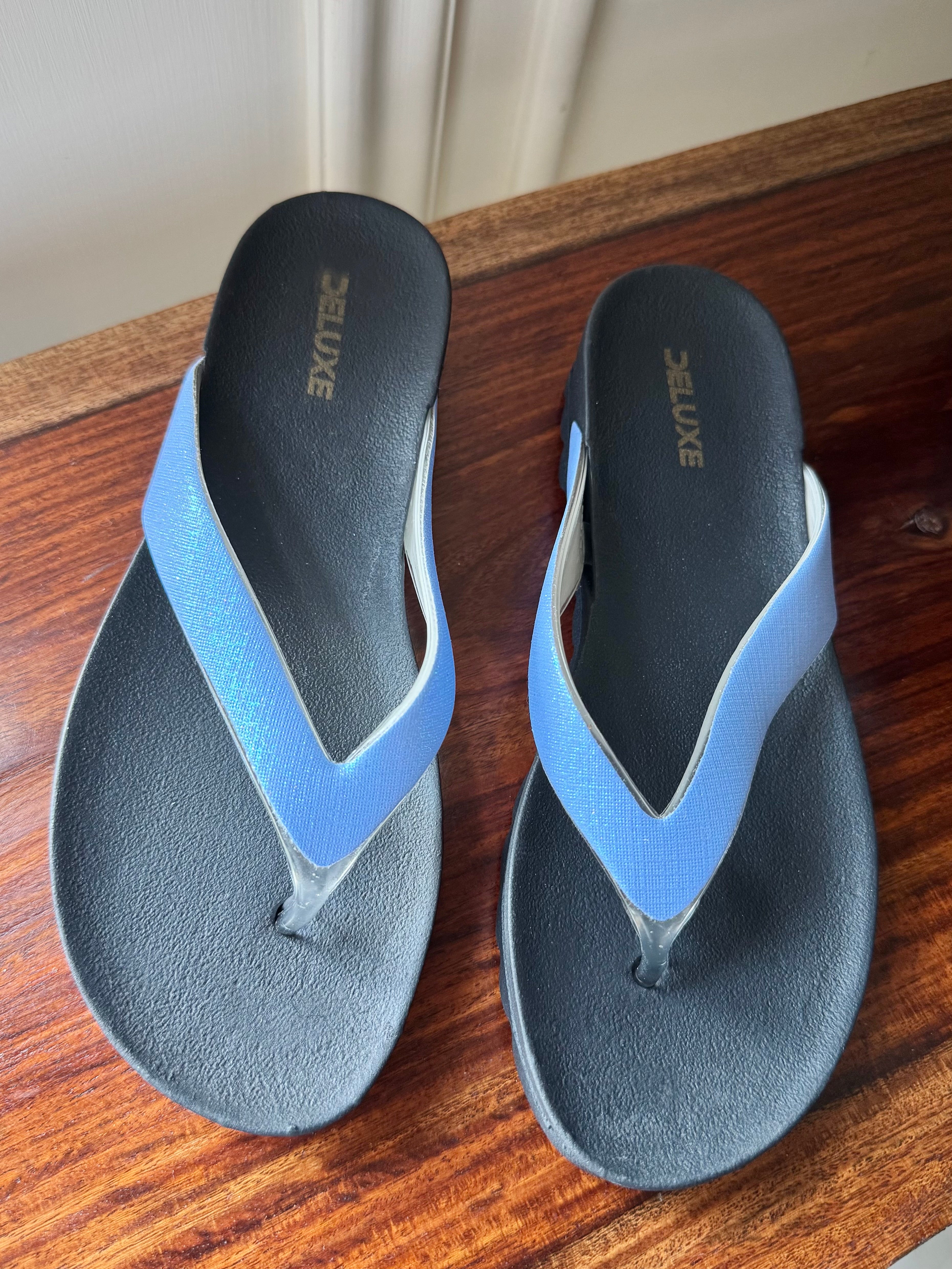 Soft Every Day Slides - Blue & Black