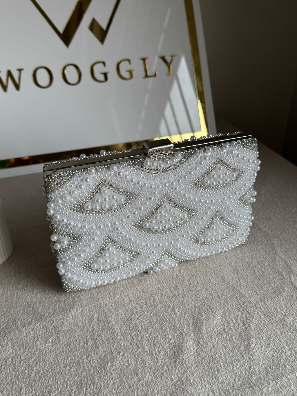 Shanze Pearl Clutch