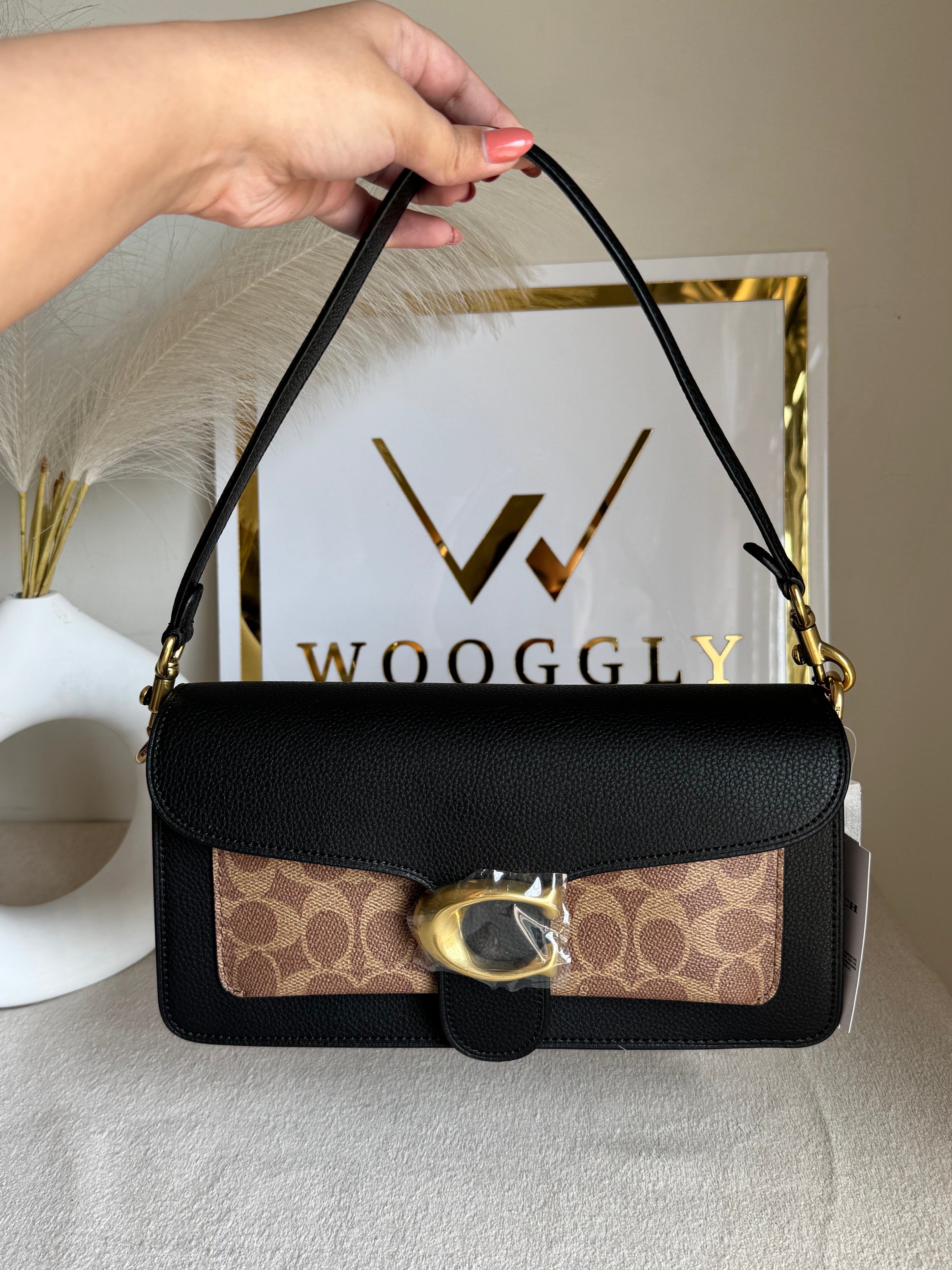 COACH TABBY PREMIUM (Black & Khaaki) - MAGNETIC BOX PACKING