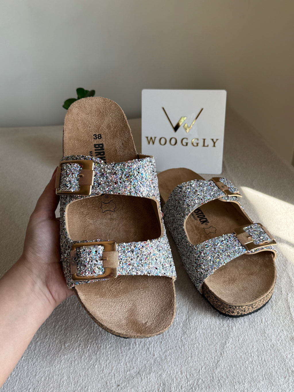 Viral Birkenstock Comfy Sandals - Glam Silver