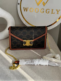 Celine Inspired Crossbody Bag High Quality - Vintage Espresso