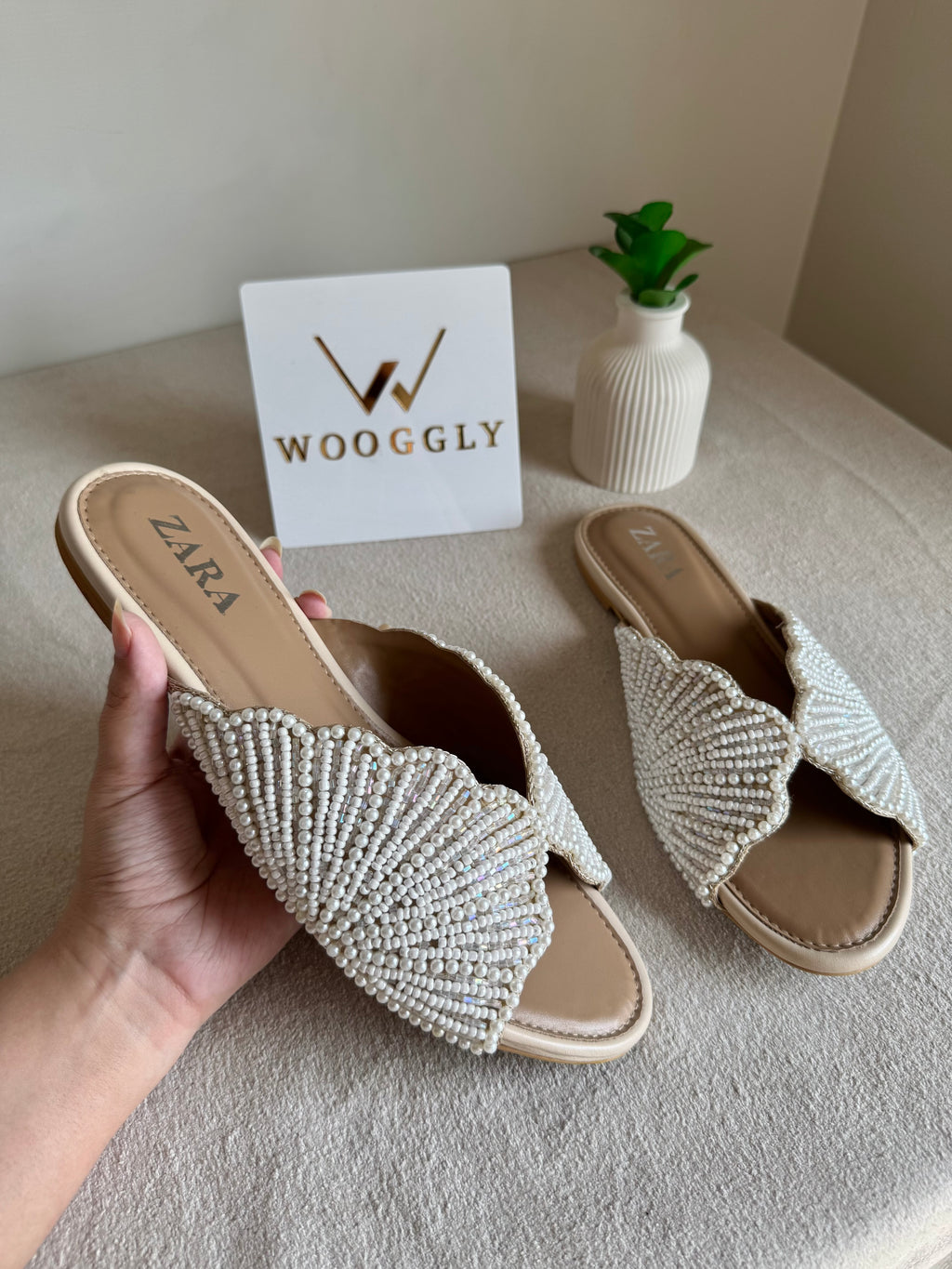 Viral Zara Slides - Cream