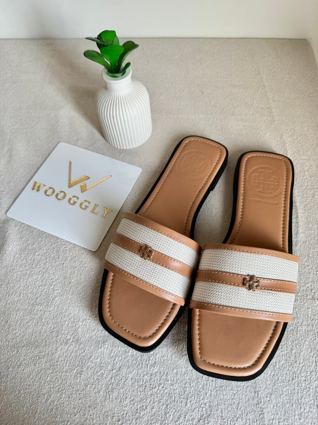 Tory Burch Elara Slides - Bleige