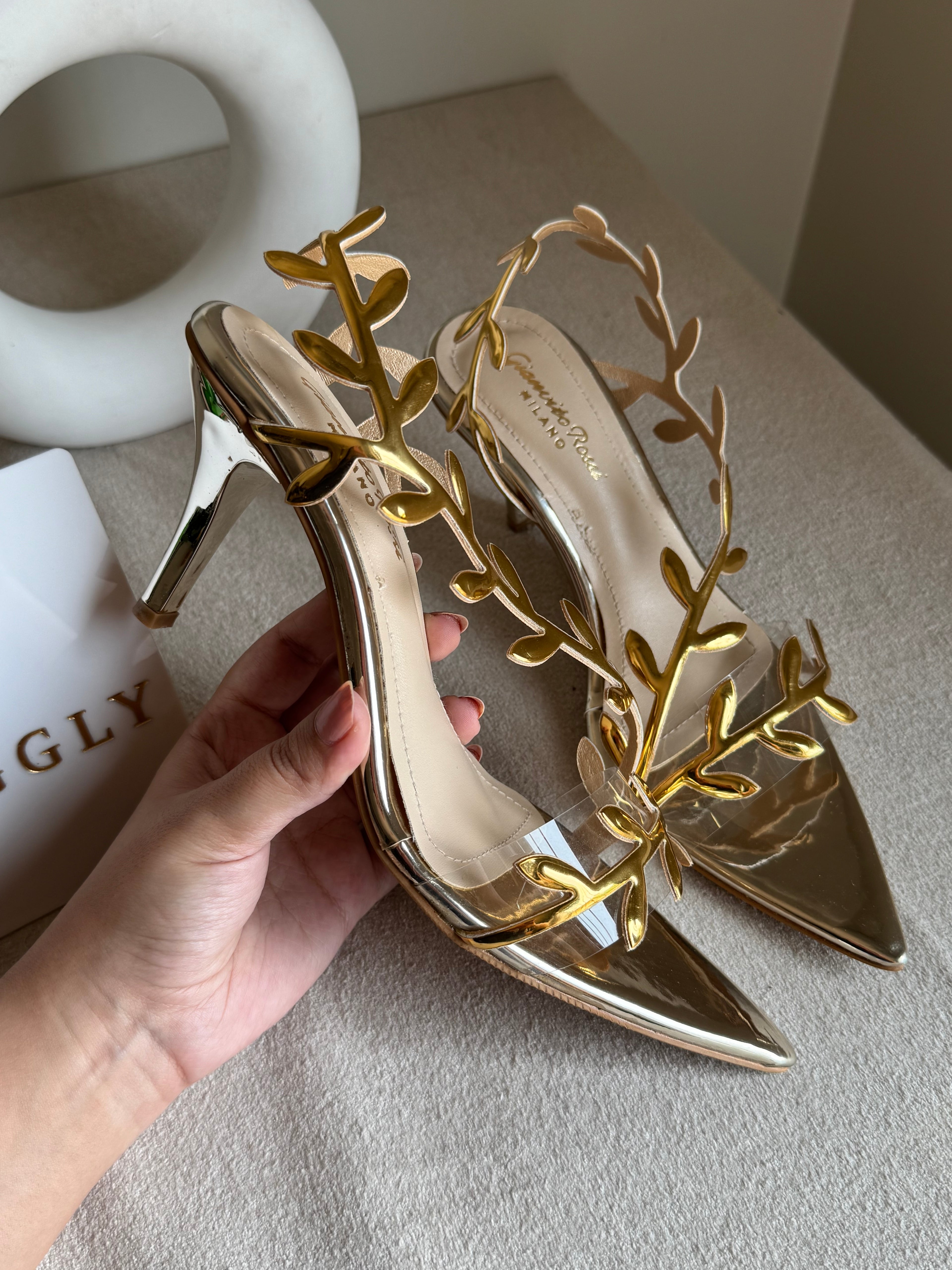 Gianvitto Rossi Heels Champagne
