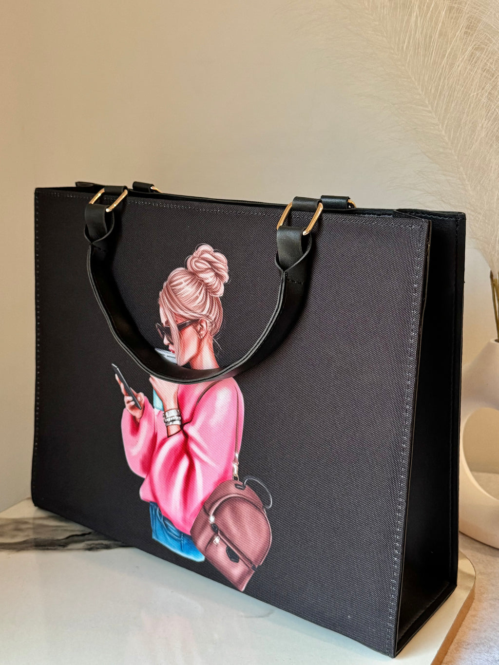 Lady Boss Tote Bag - Black