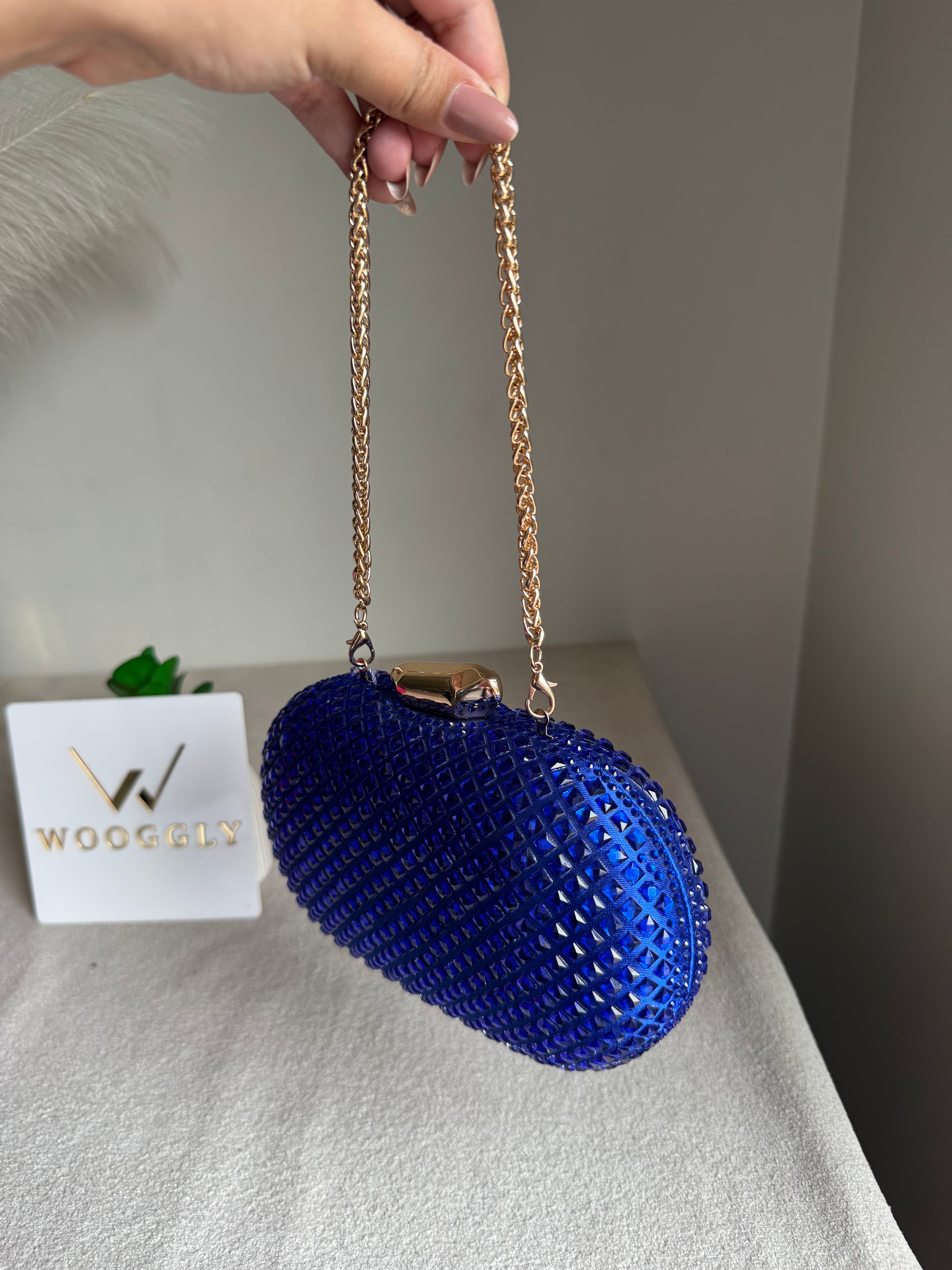 Belle Clutch Blue