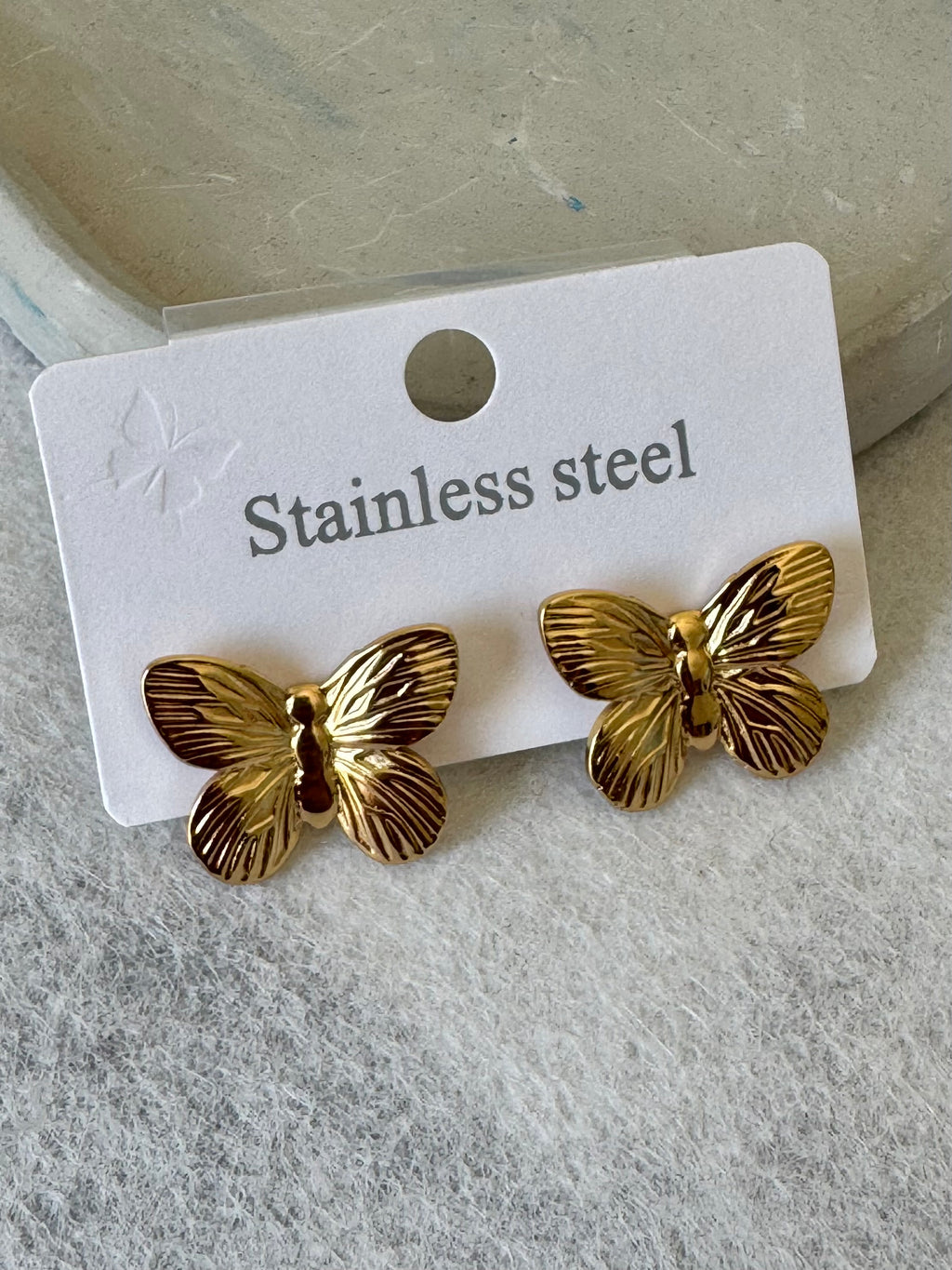 Butterfly Glow Earrings - 18K Gold Plated