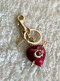 PREMIUM Coach Cupid Heart Bag Charm