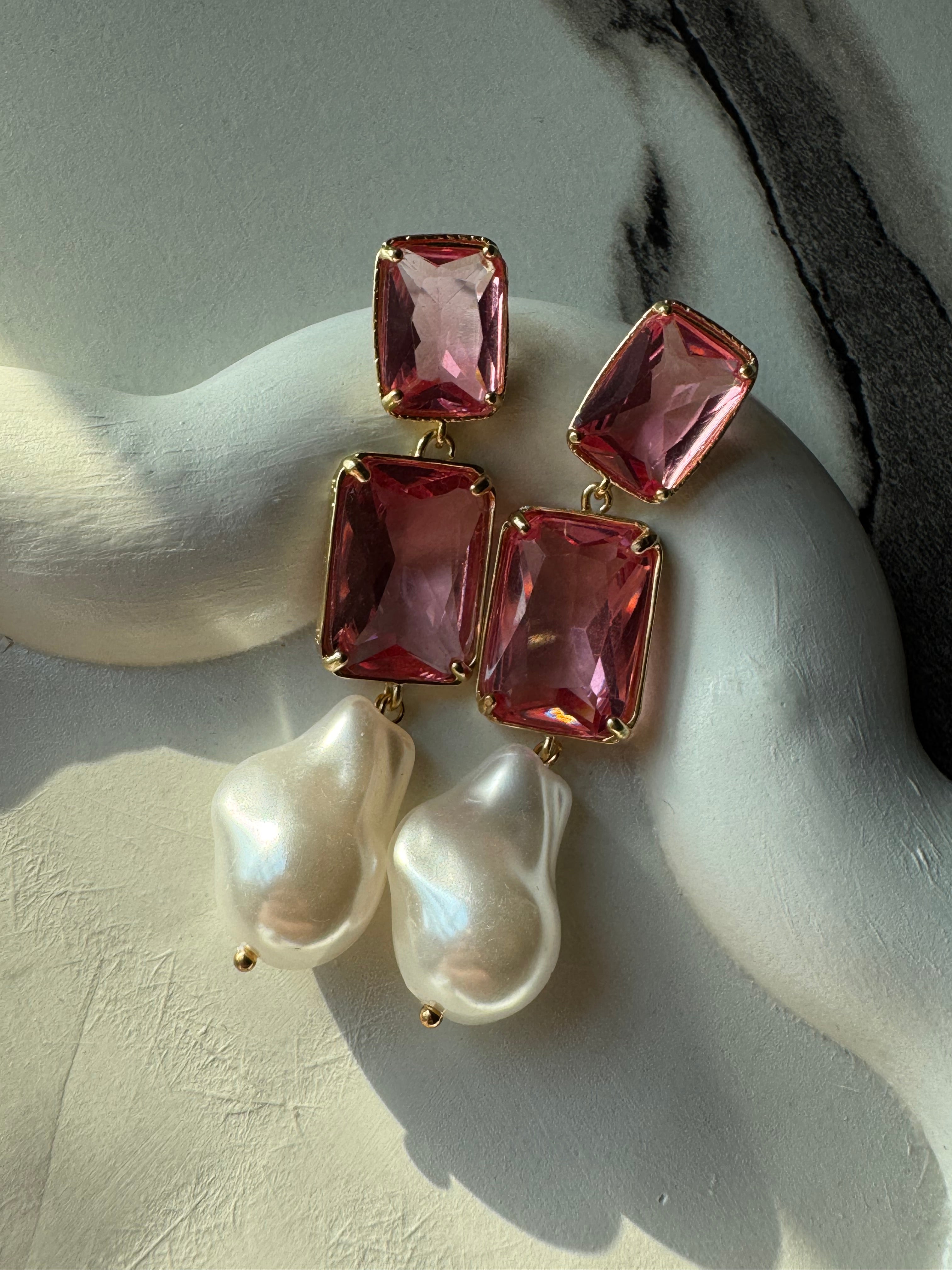 Cherry Blossom Pearls Earrings