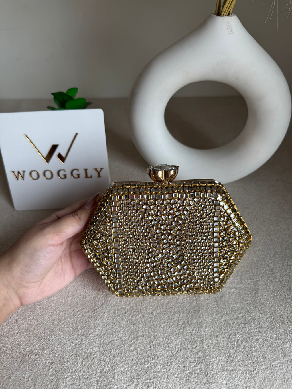 Kundan Diva Clutch Design 1