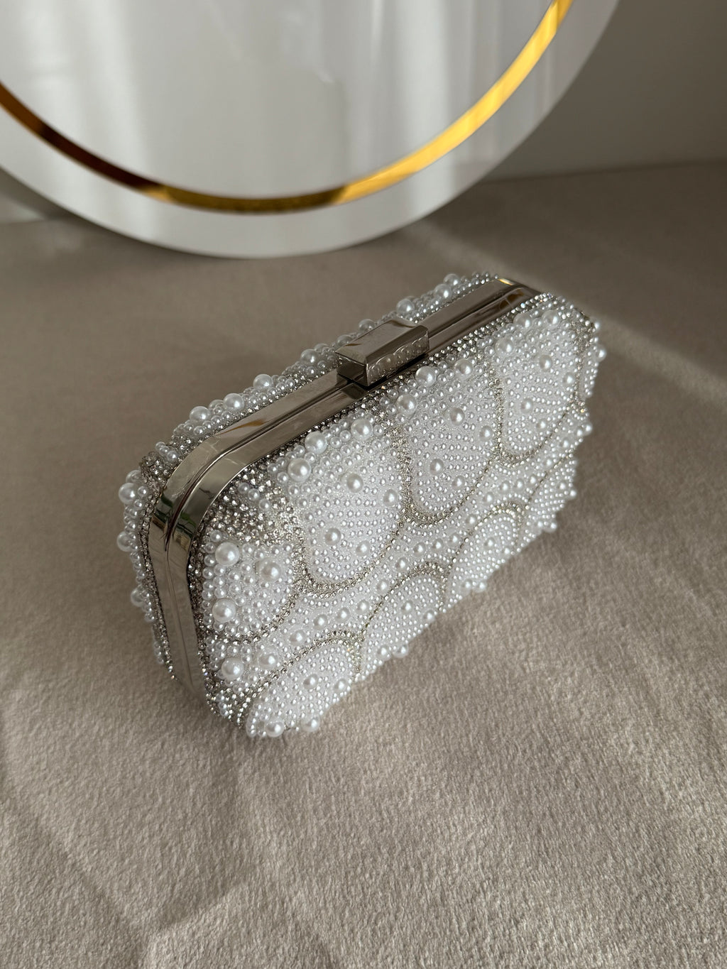 Moon Like Pearl Clutch