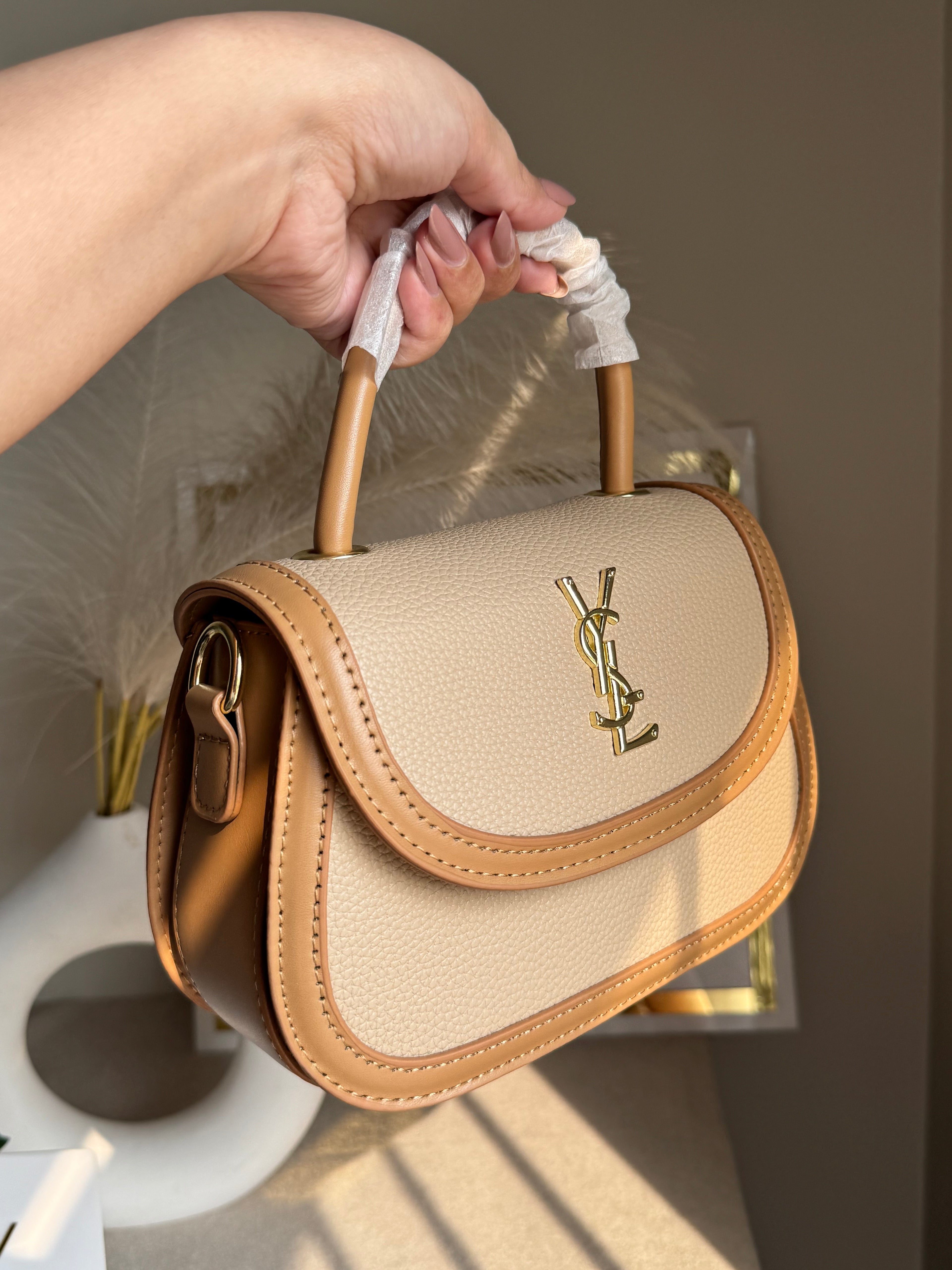 YSL Hand Bag Beige