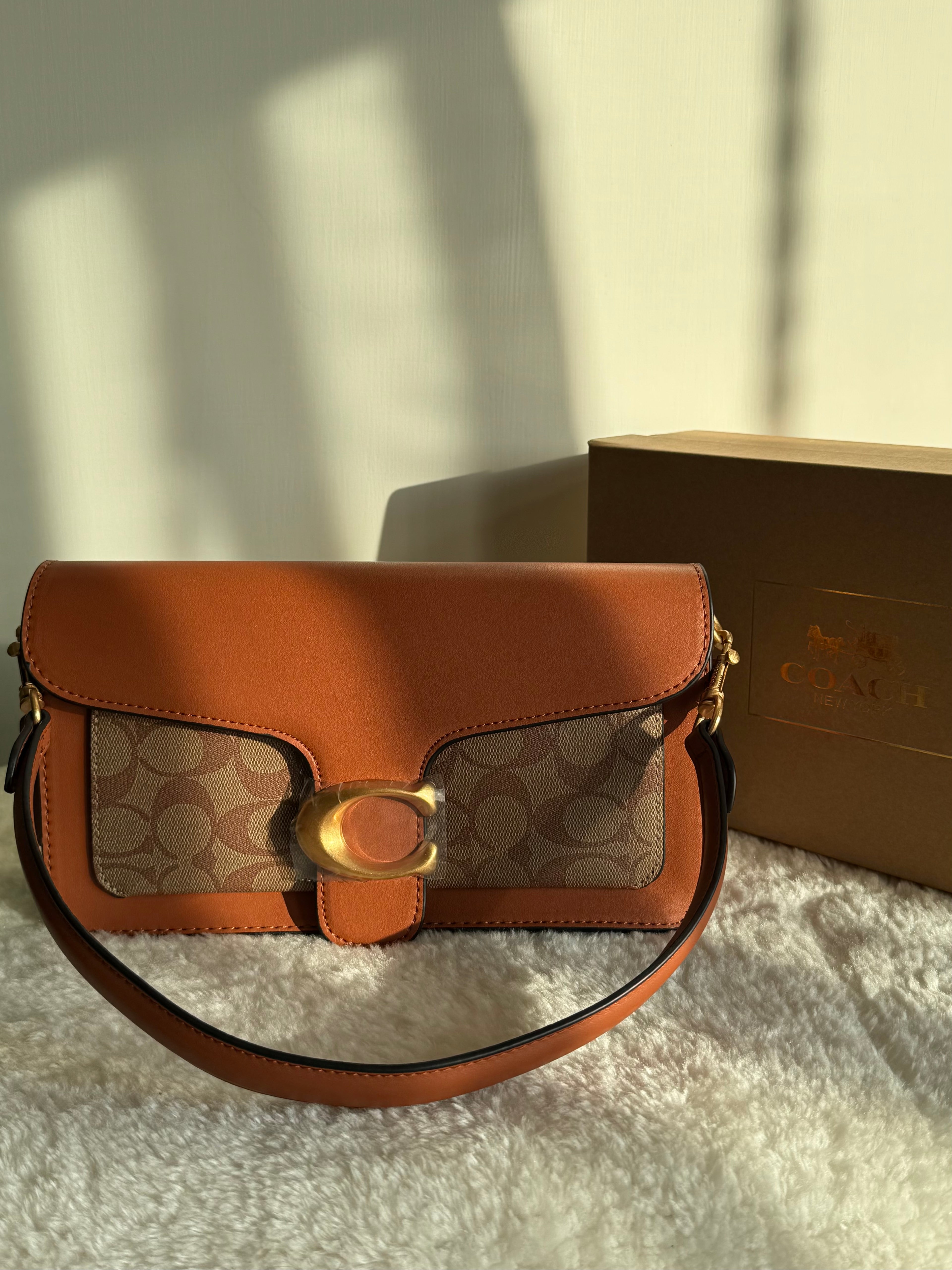 COACH TABBY PREMIUM (Apricot Brown) - BOX PACKING
