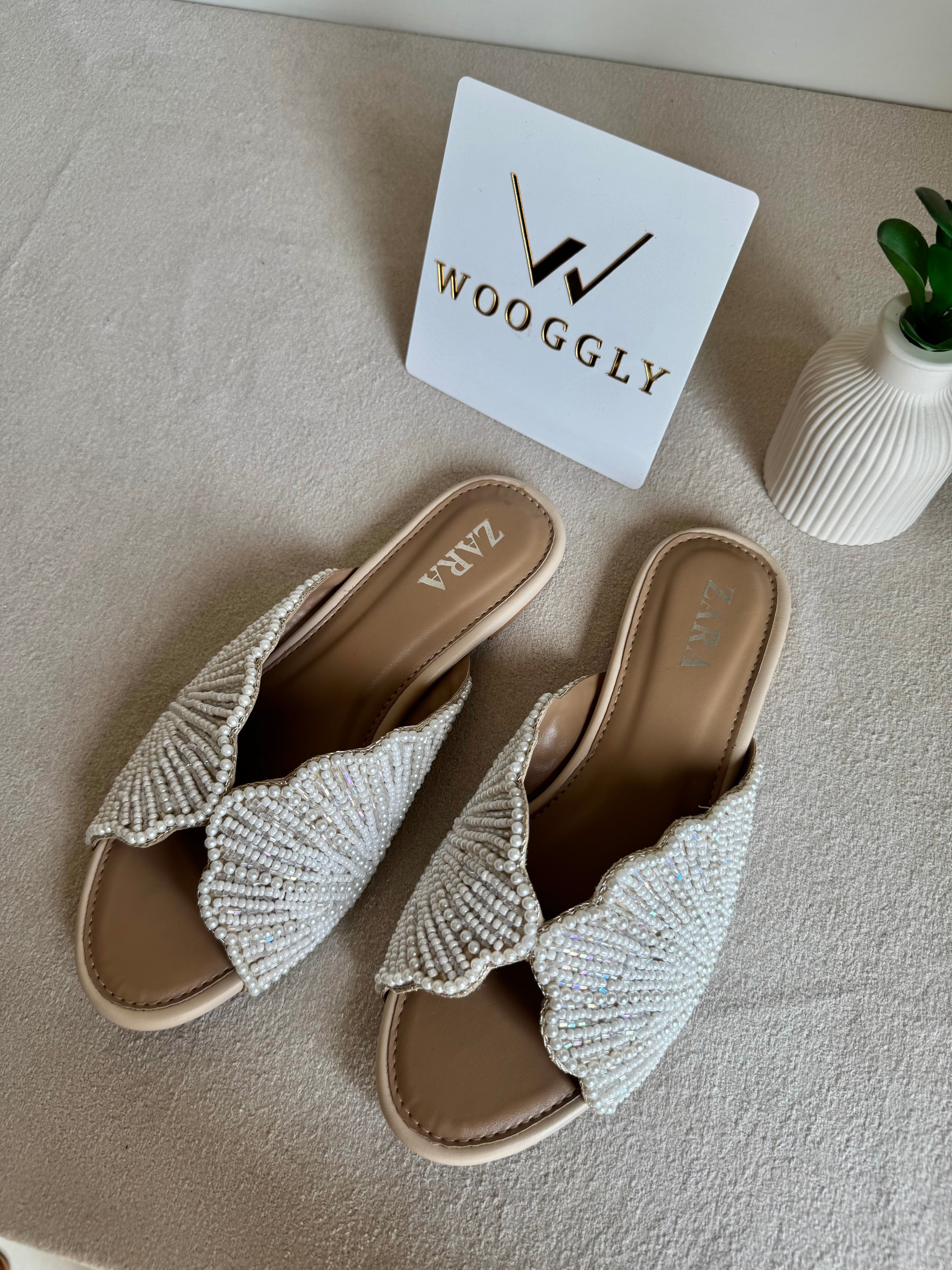 Viral Zara Slides - Cream