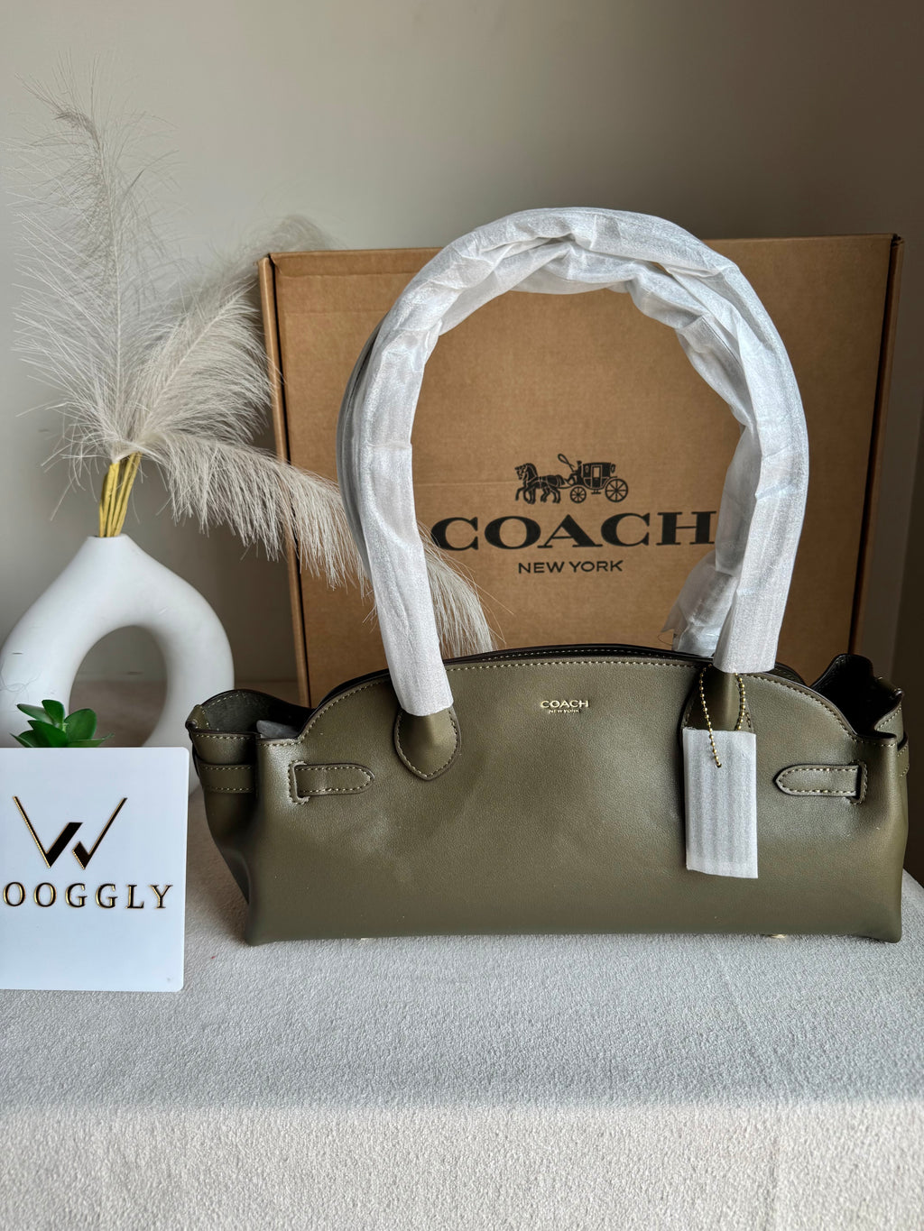 COACH Empire Bag EXTREMELY PREMIUM (Olive Green) - BOX PACKING