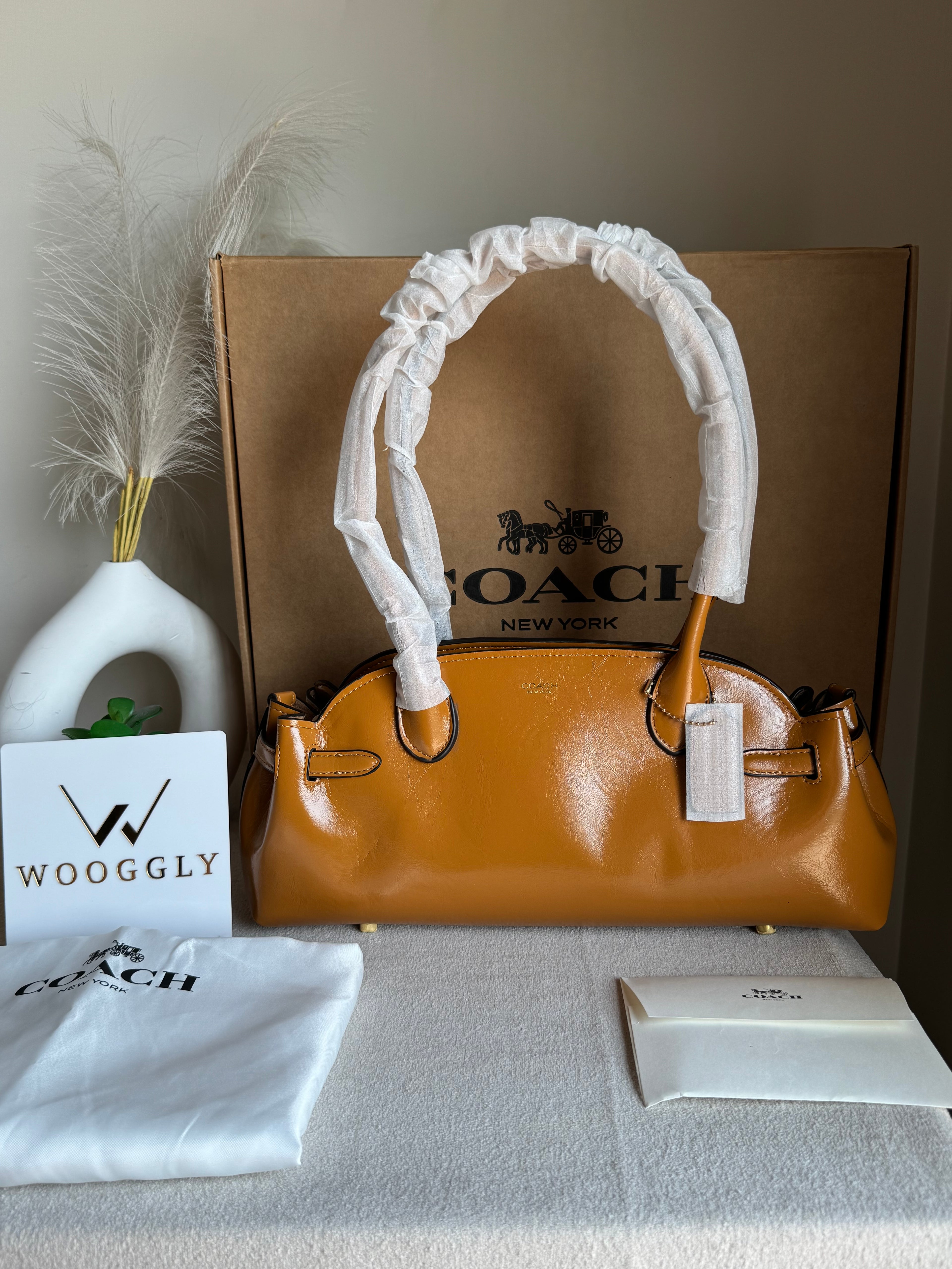 COACH Empire Bag EXTREMELY PREMIUM (Khaaki) - BOX PACKING