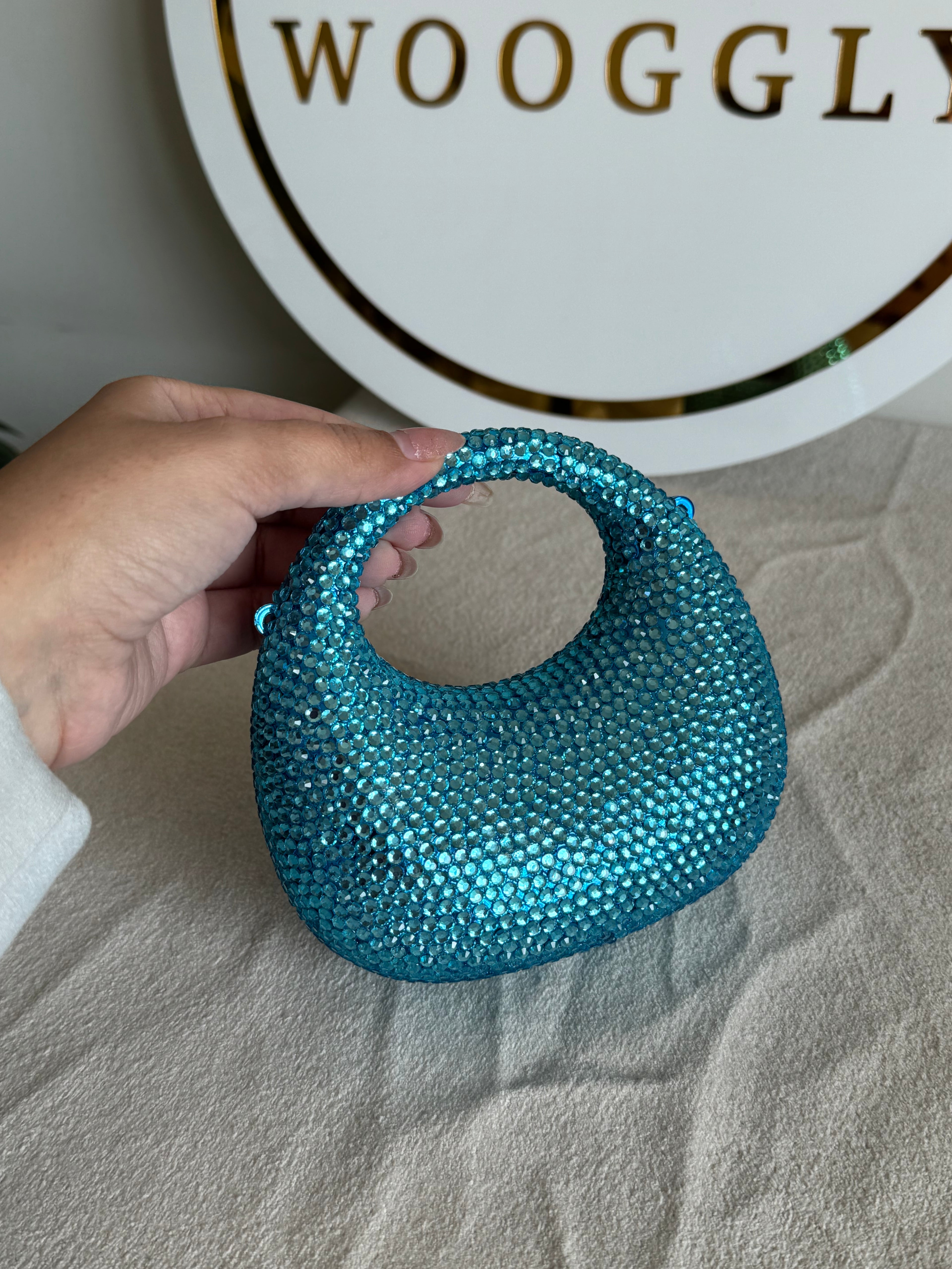 Viral Swarovski Clutch - Mini Blue