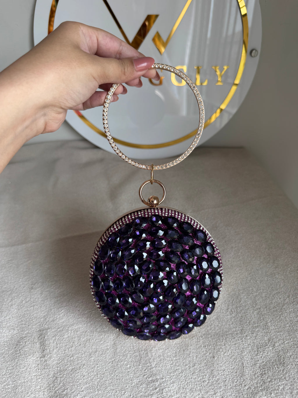 Sugar Plum Clutch - Magenta