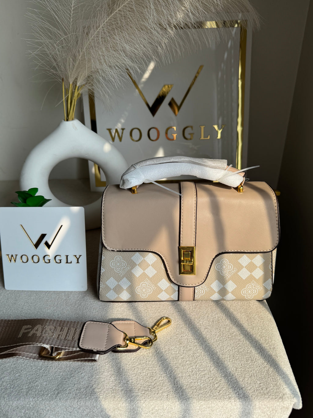 Premium Ella Hand Bag Beige