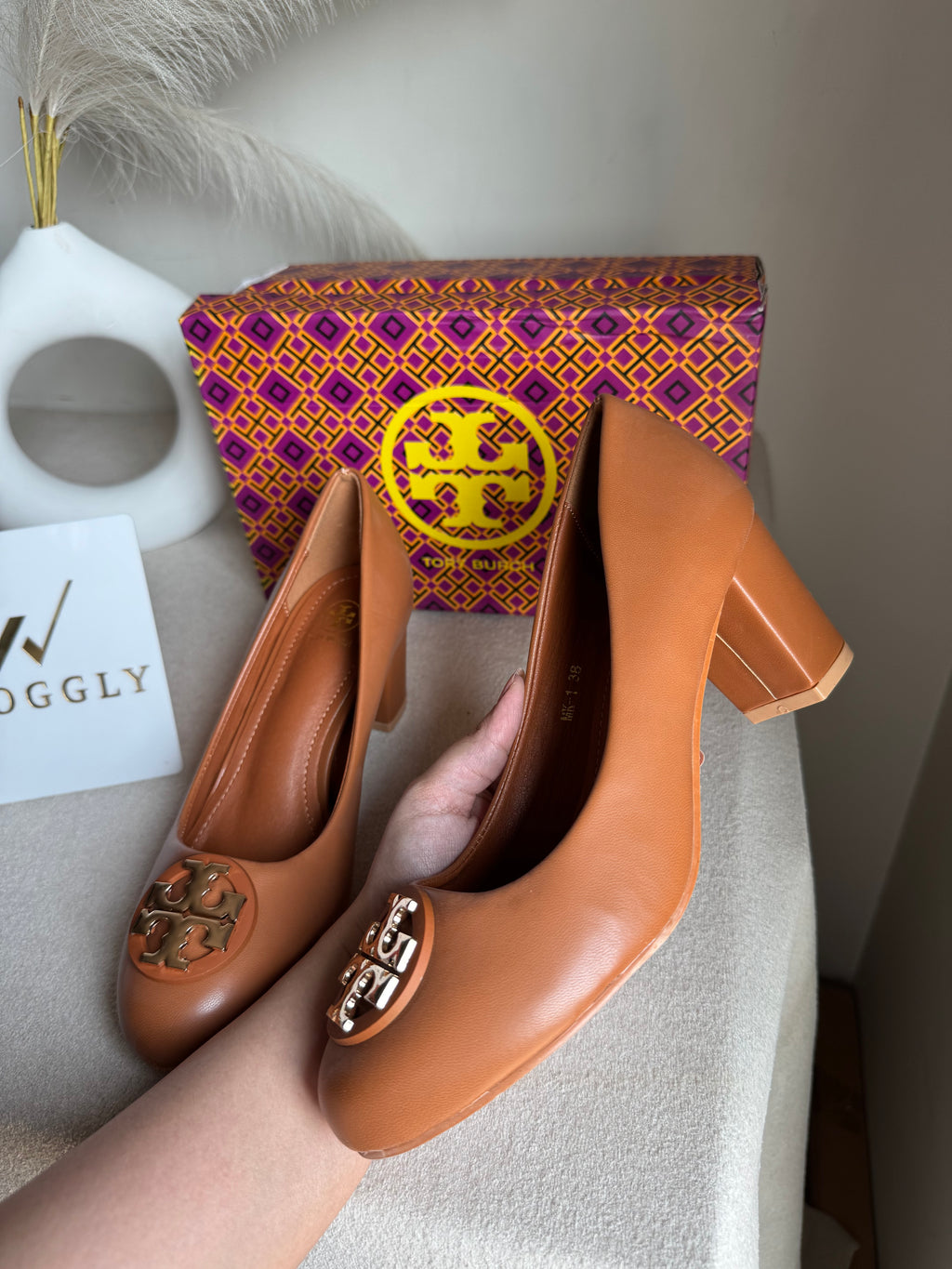 IMPORTED Tory Burch Classic Court Heels - Brown