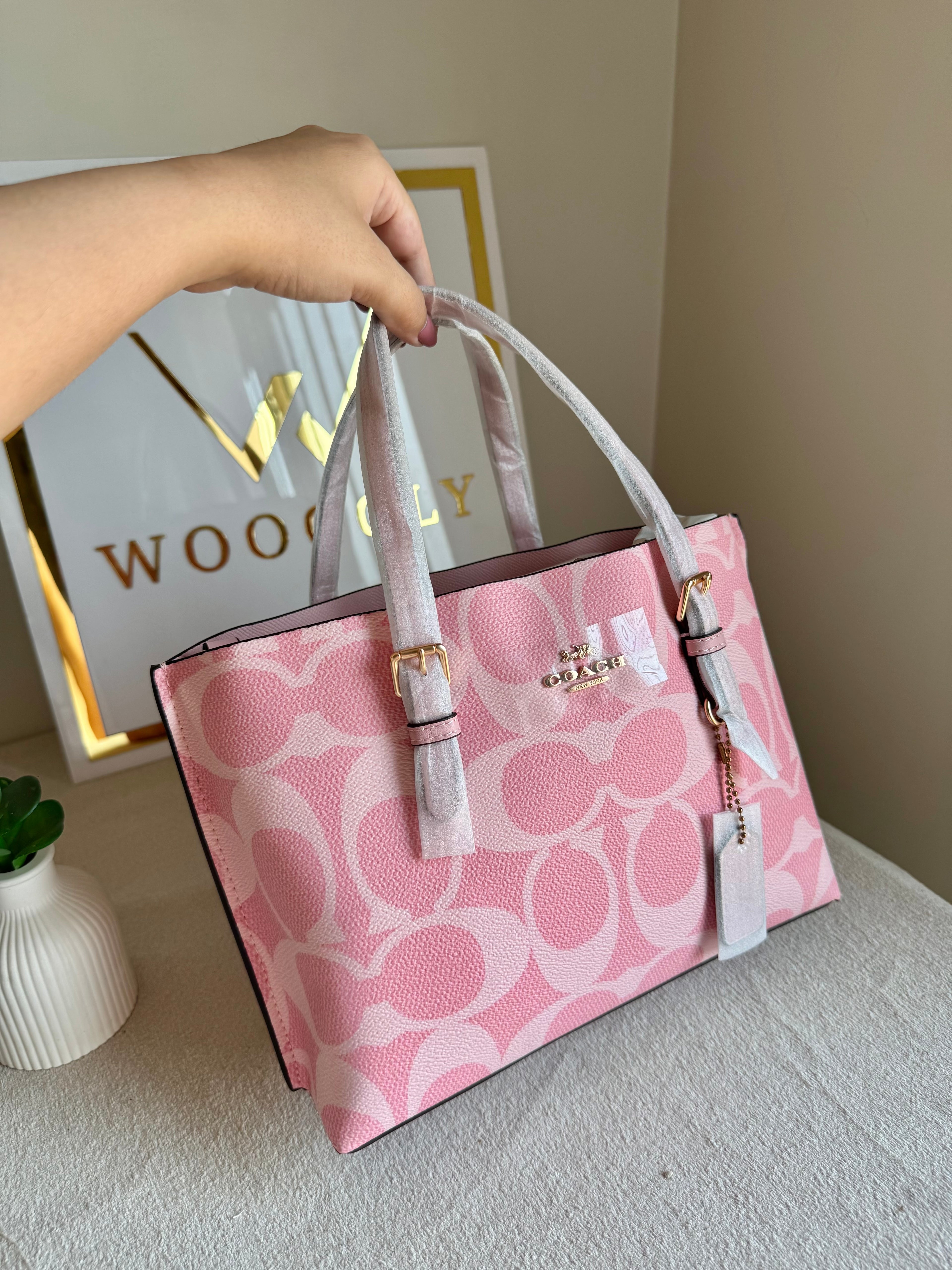 COACH Mini Mollie Tote Pink - BOX PACKING