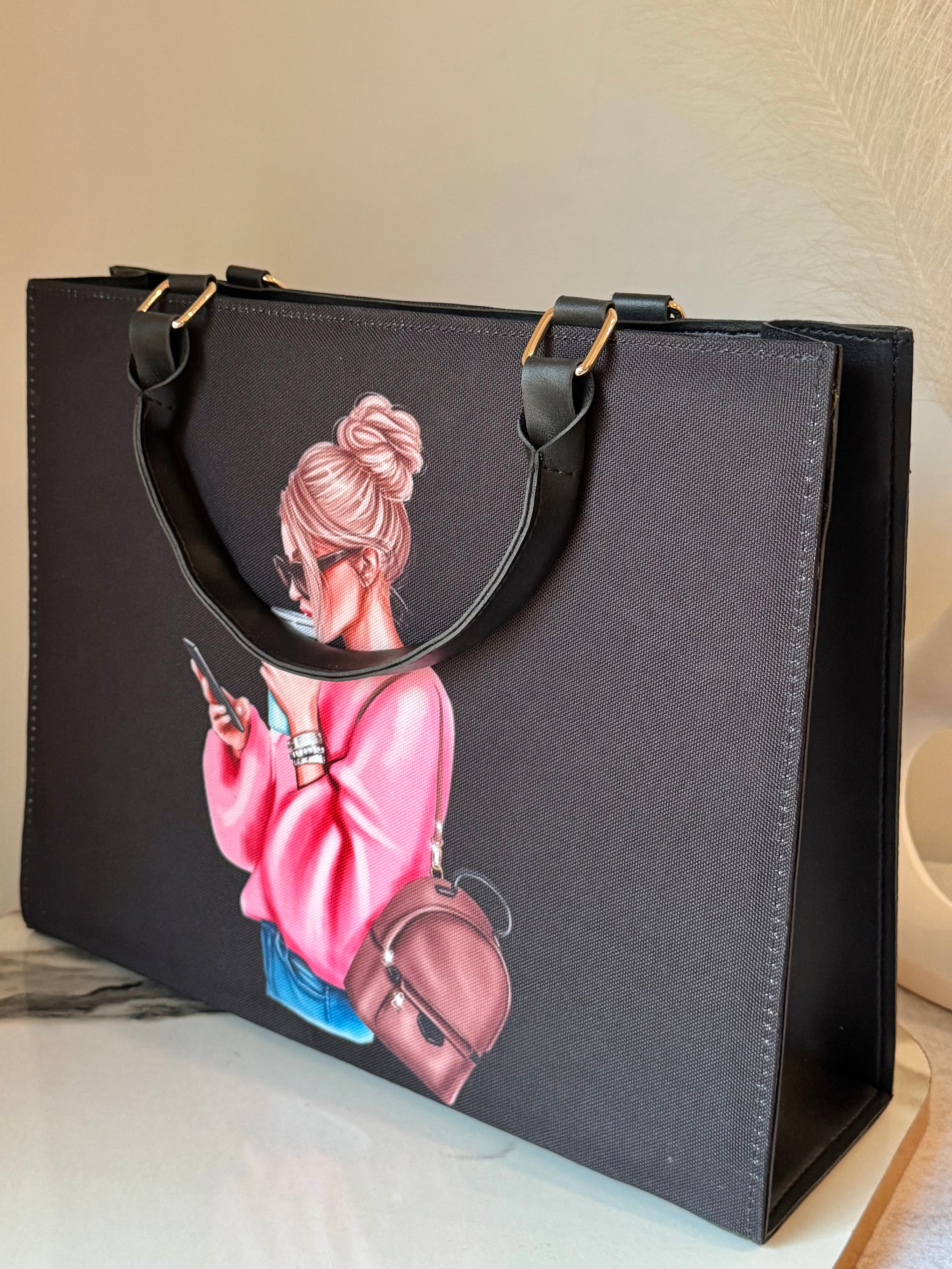 Lady Boss Tote Bag - Black